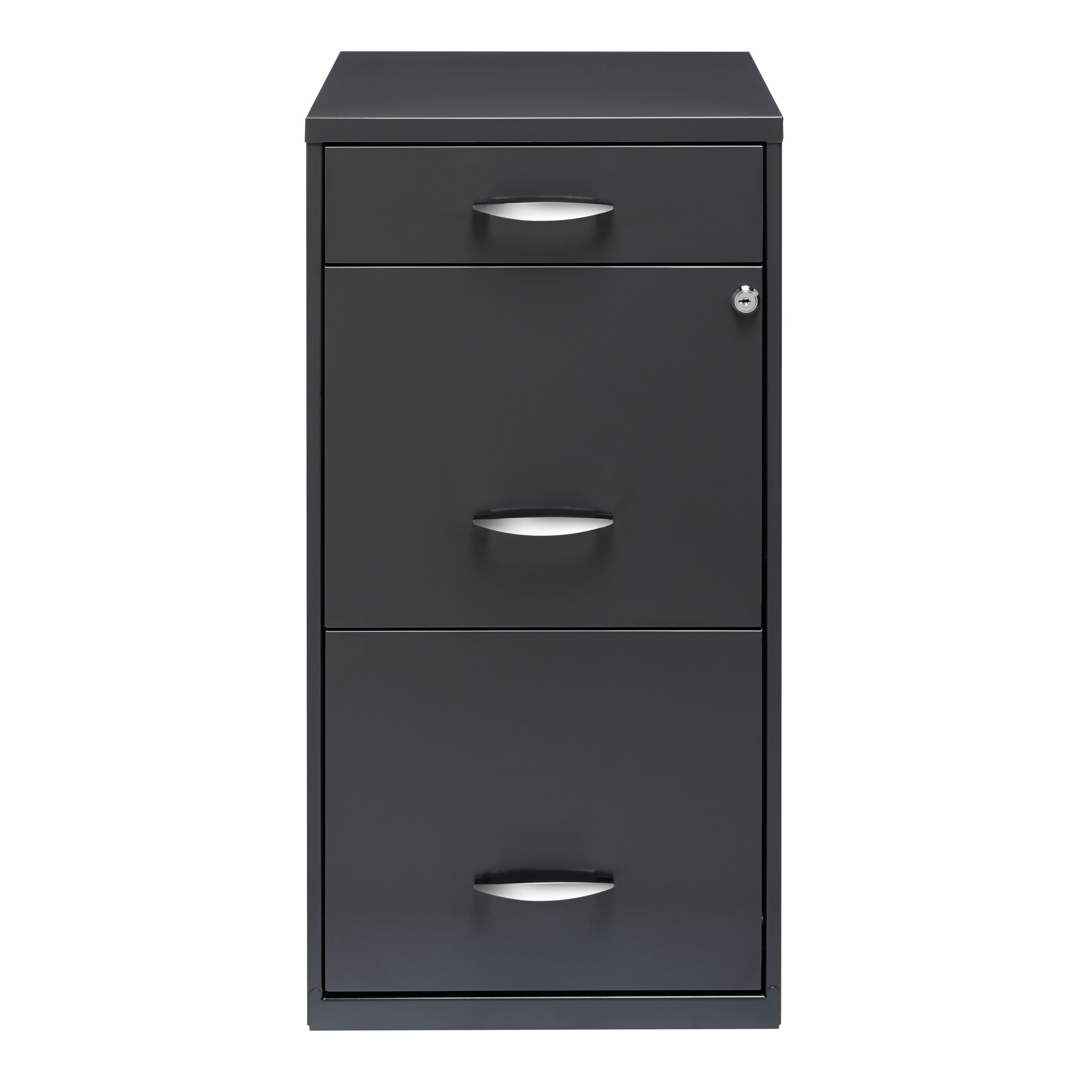 Hirsh Industries, 3 Drawer Letter Width File Cabinet, Pencil Drawer, Width 14.25 in, Depth 18 in, Height 27.32 in, Model 20205