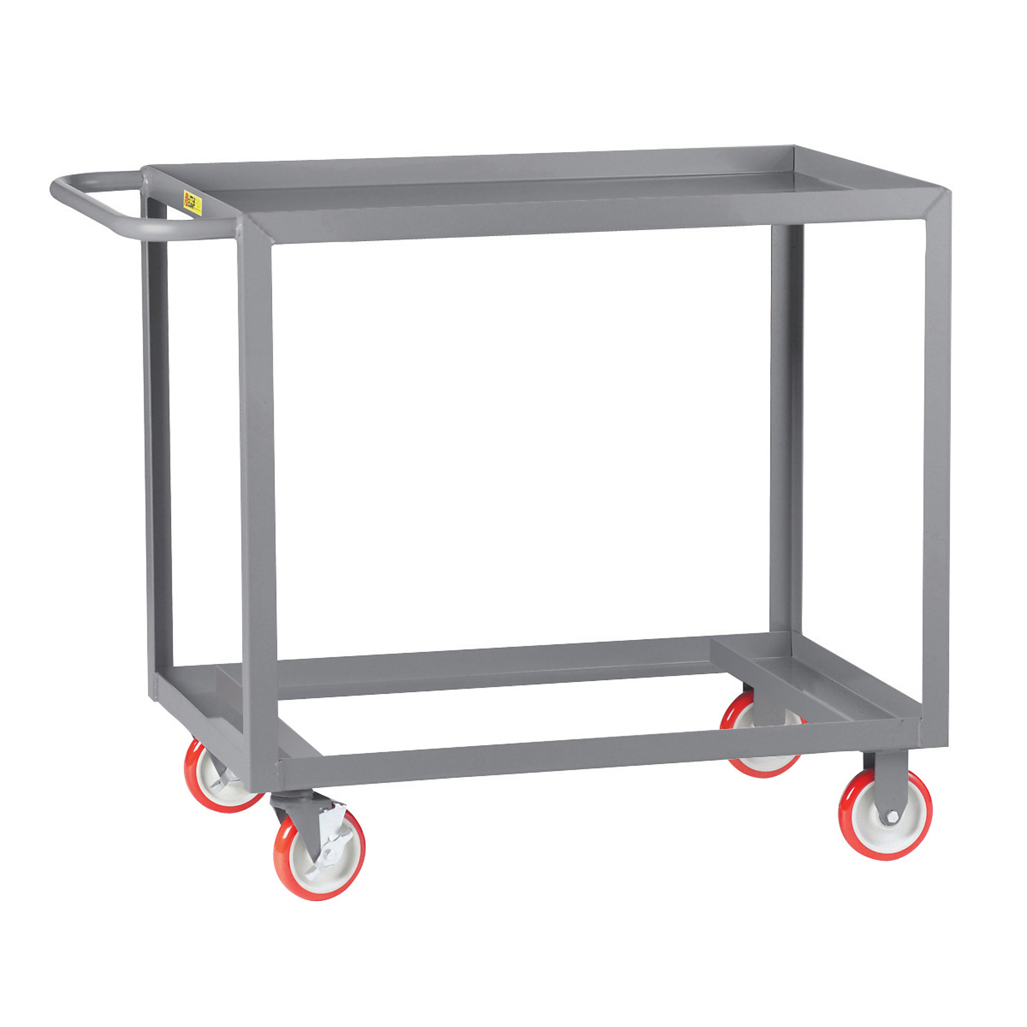 Little Giant, Open Base Shelf Truck, 24x48, 1200 lbs, Total Capacity 1200 lb, Shelves (qty.) 1, Material Carbon Steel, Model 1LGL-2448-BRK