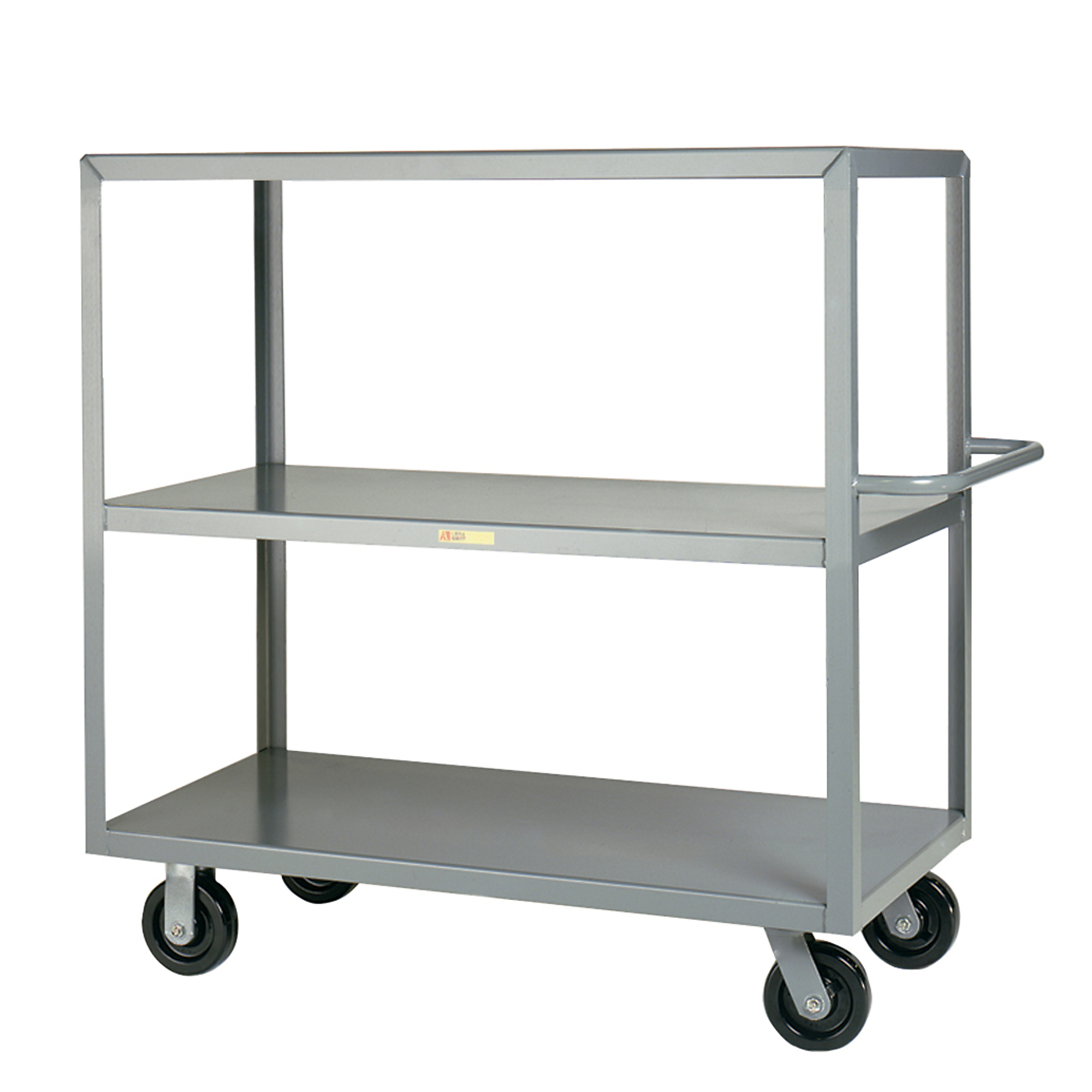 Little Giant, Multi-Shelf Trucks, 24x48, 3600 lbs, Total Capacity 3600 lb, Shelves (qty.) 3, Material Carbon Steel, Model 3M-2448-6PH