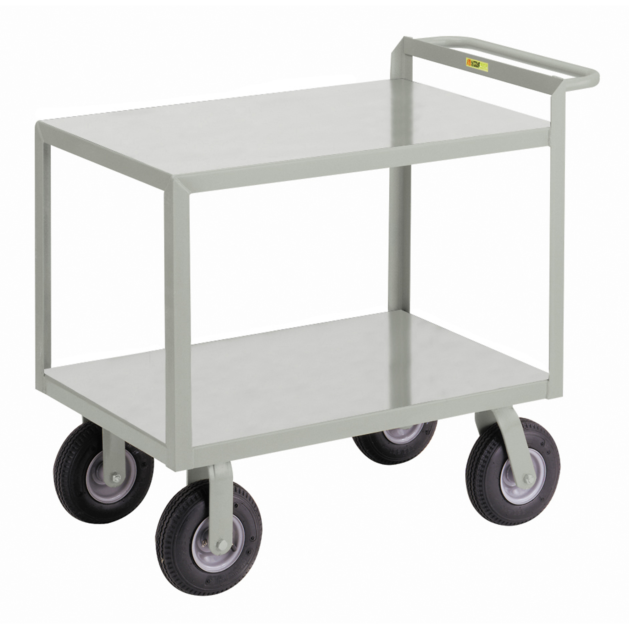 Little Giant, Cushion-Load Shelf Trucks, 24x36, 1200 lbs, Total Capacity 1200 lb, Shelves (qty.) 2, Material Carbon Steel, Model G-2436-9P