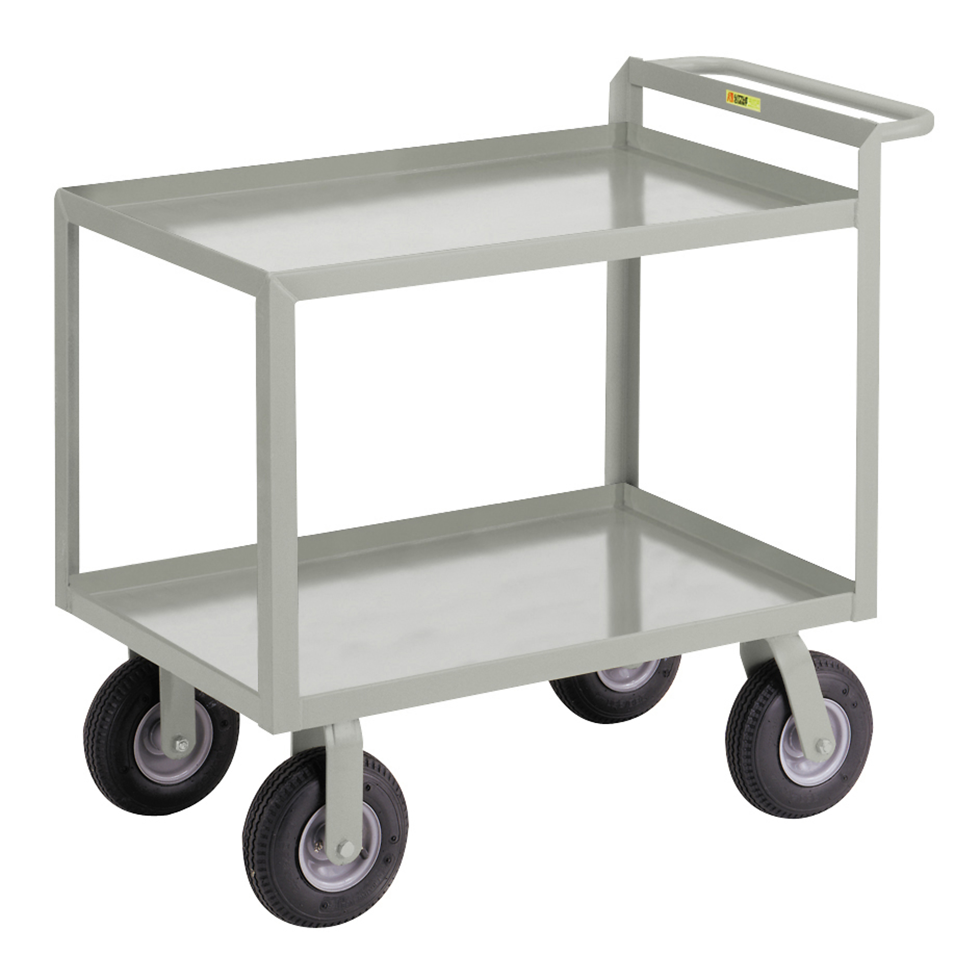 Little Giant, Cushion-Load Shelf Trucks, 30x48, 1200 lbs, Total Capacity 1200 lb, Shelves (qty.) 2, Material Carbon Steel, Model GL-3048-9P