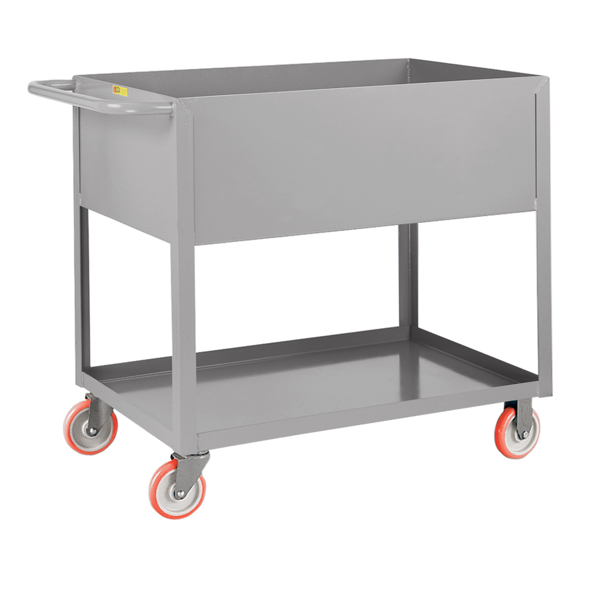 Little Giant, 12Inch Deep Shelf Truck, 24x36, 1200 lbs, Total Capacity 1200 lb, Shelves (qty.) 2, Material Carbon Steel, Model DS2436X12-5PY
