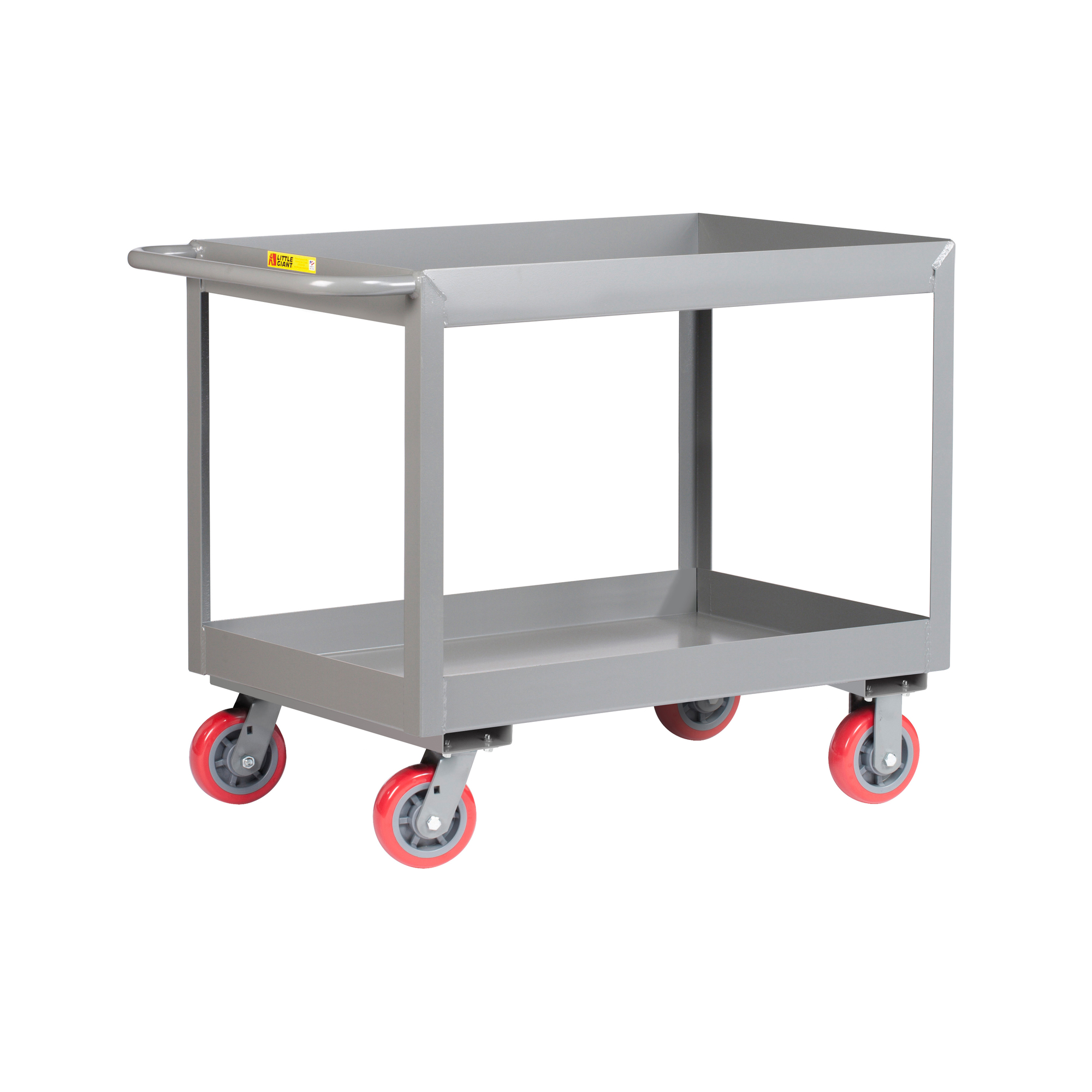 Little Giant, 3Inch Deep Shelf Truck, 24x36, 3600 lbs, Total Capacity 3600 lb, Shelves (qty.) 2, Material Carbon Steel, Model DS2436X3-6PY