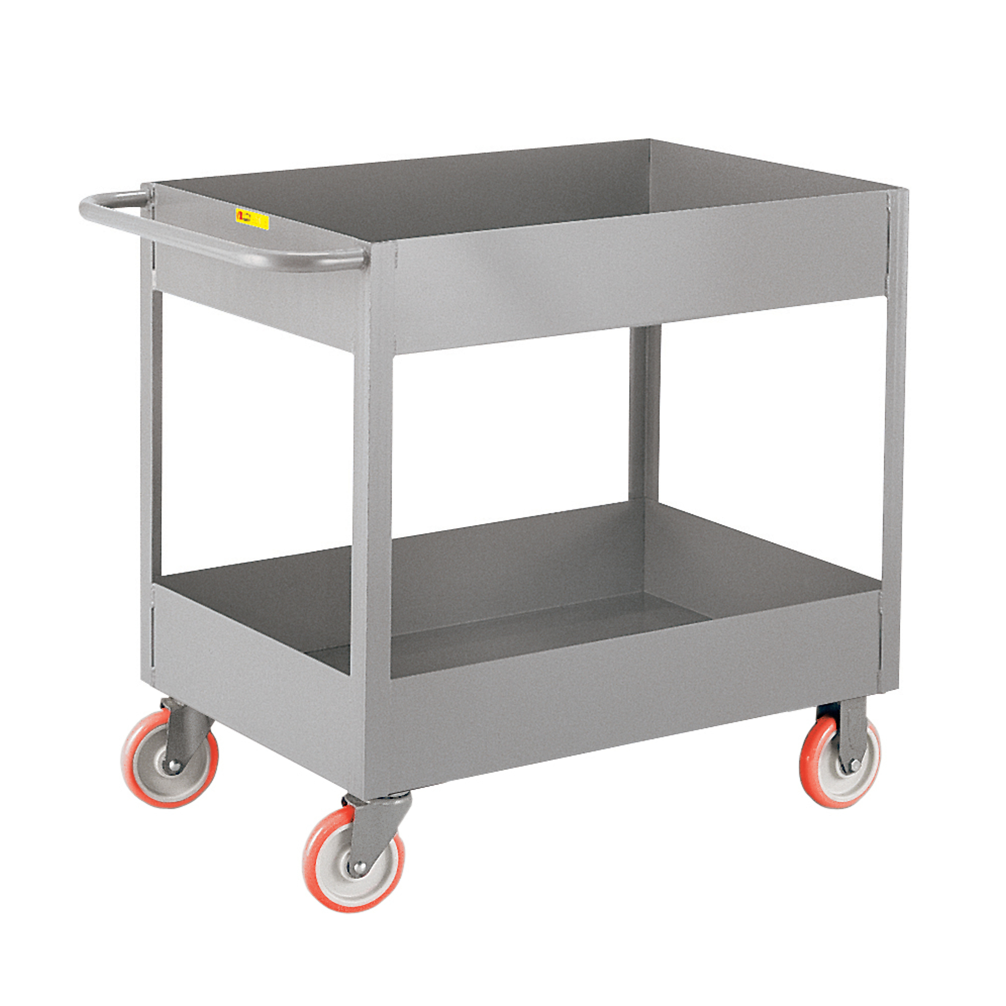 Little Giant, 6Inch Deep Shelf Truck, 24x36, 1200 lbs, Total Capacity 1200 lb, Shelves (qty.) 2, Material Carbon Steel, Model DS2436X6-5PY