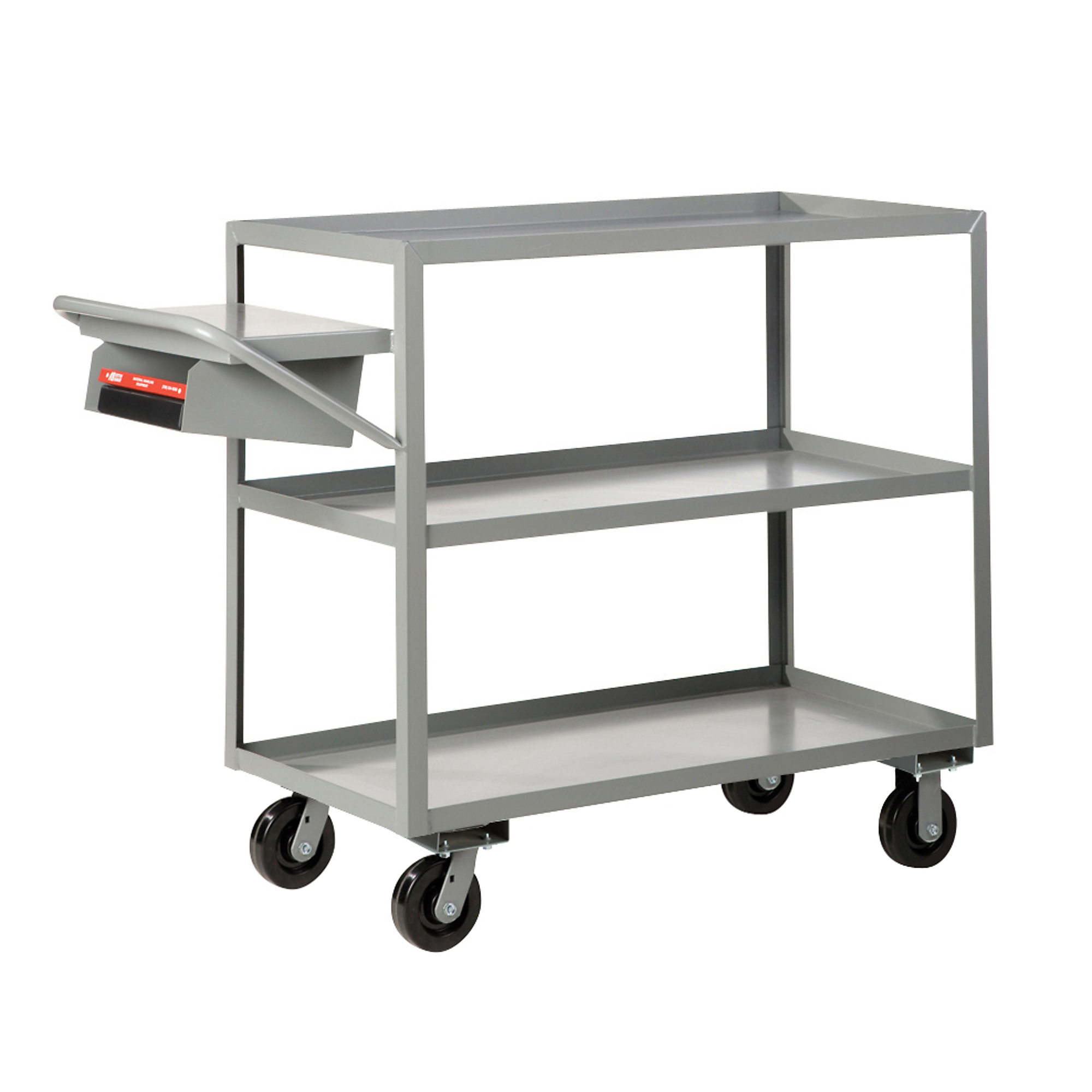 Little Giant, Multi-Shelf Order Picking Truck, 24x48, 3600 lbs, Total Capacity 3600 lb, Shelves (qty.) 3, Material Carbon Steel, Model 3ML-2448-6PH-