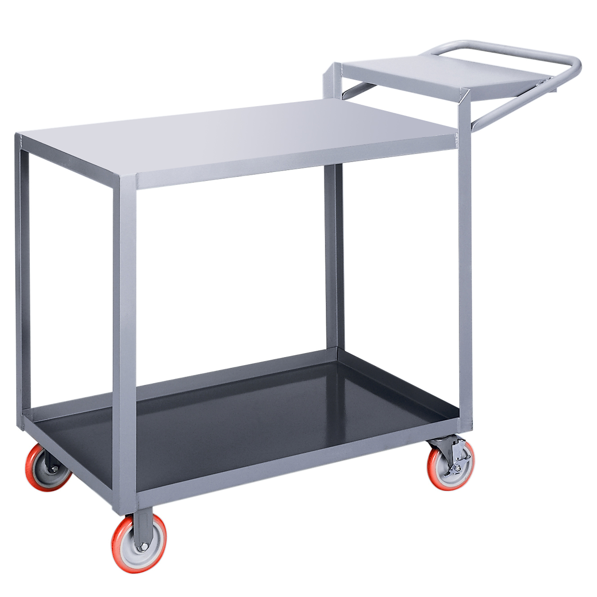 Little Giant, Order Picking Truck, 24x36, 1200 lbs, Total Capacity 1200 lb, Shelves (qty.) 2, Material Carbon Steel, Model LG-2436-WSBRK