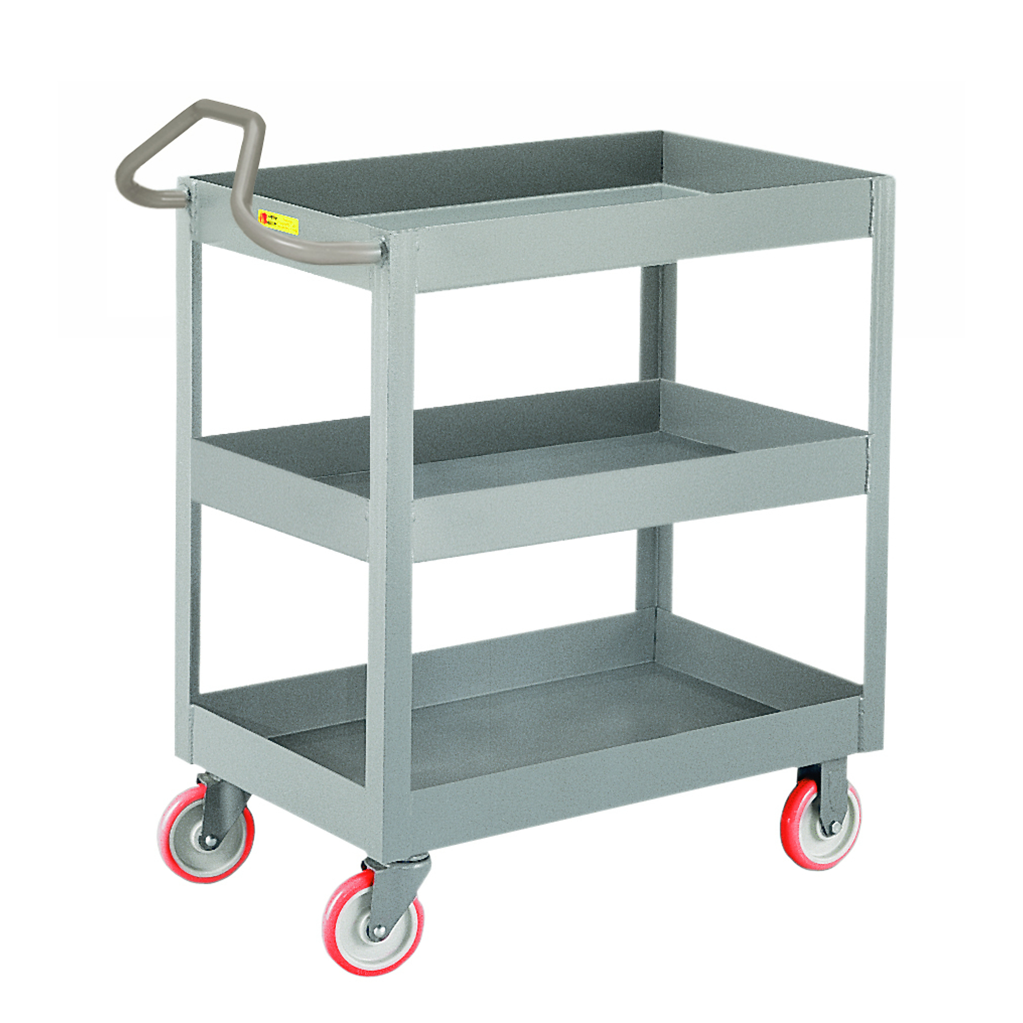 Little Giant, 3Inch Deep Shelf Truck, Ergo Handle, 24x36, 1200 lbs, Total Capacity 1200 lb, Shelves (qty.) 3, Material Carbon Steel, Model 3ENDS2436X3