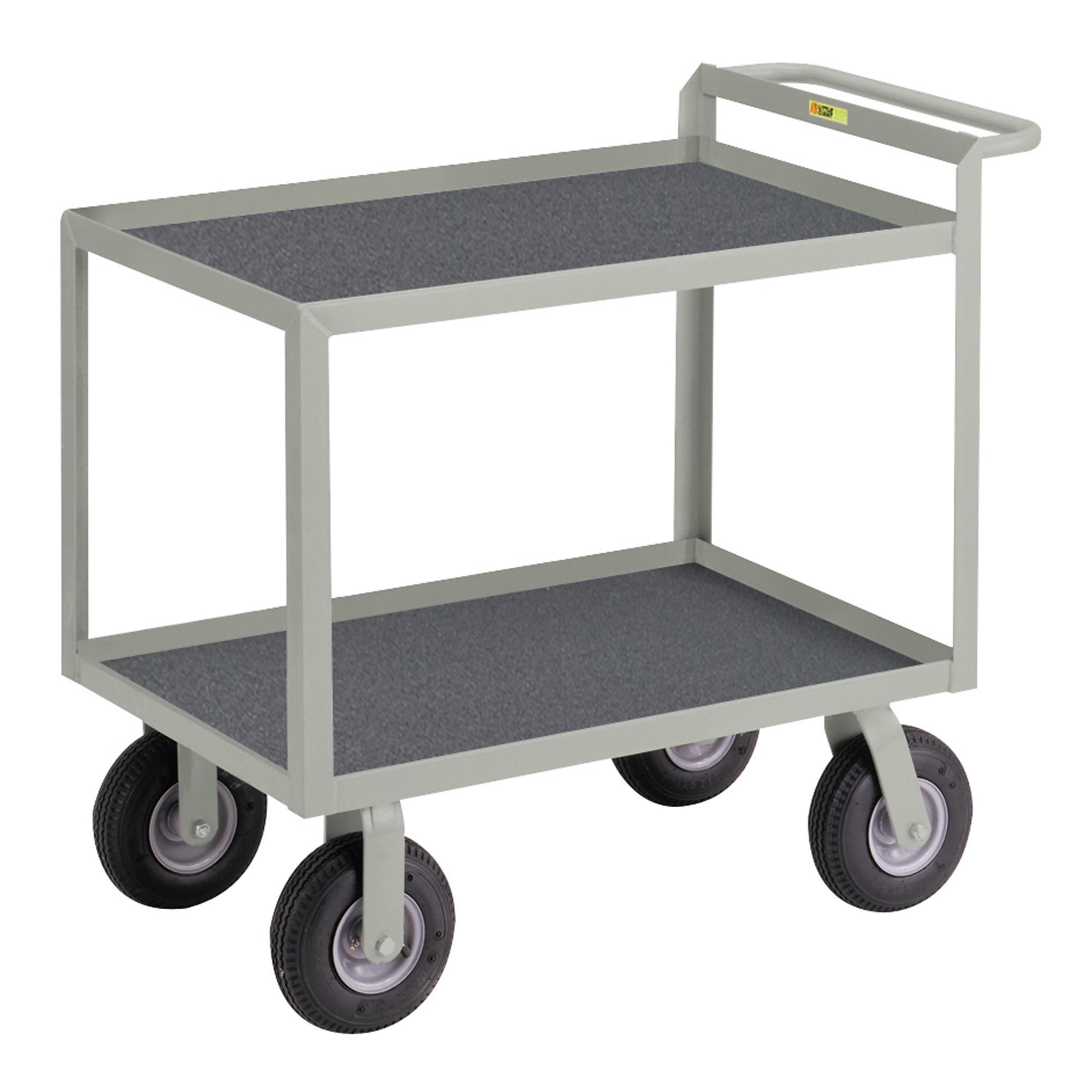 Little Giant, Instrument Cart with Hand Guard, 24x36, 1200 lbs, Total Capacity 1200 lb, Shelves (qty.) 2, Material Carbon Steel, Model GL-2436-9PM