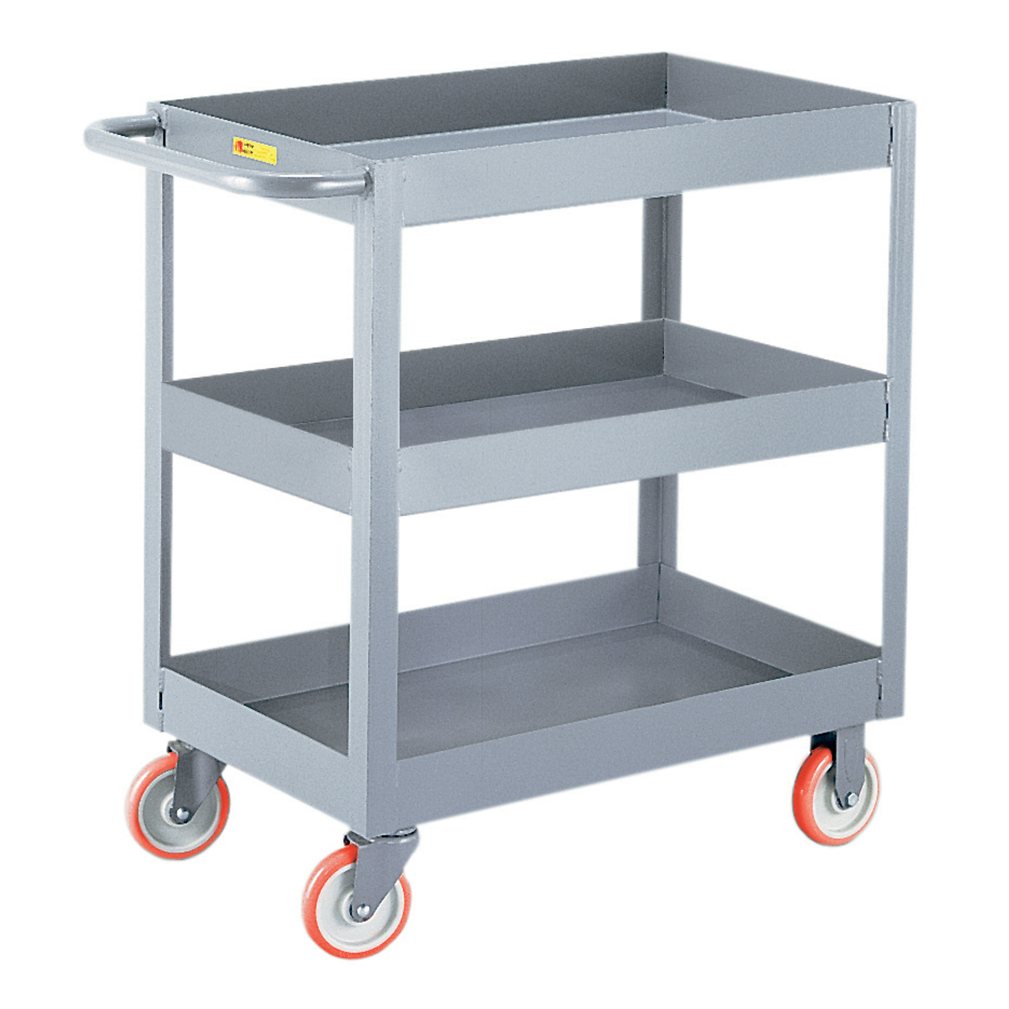 Little Giant, 3Inch Deep Shelf Truck, 24x36, 1200 lbs, Total Capacity 1200 lb, Shelves (qty.) 3, Material Carbon Steel, Model 3DS2436X3-5PY