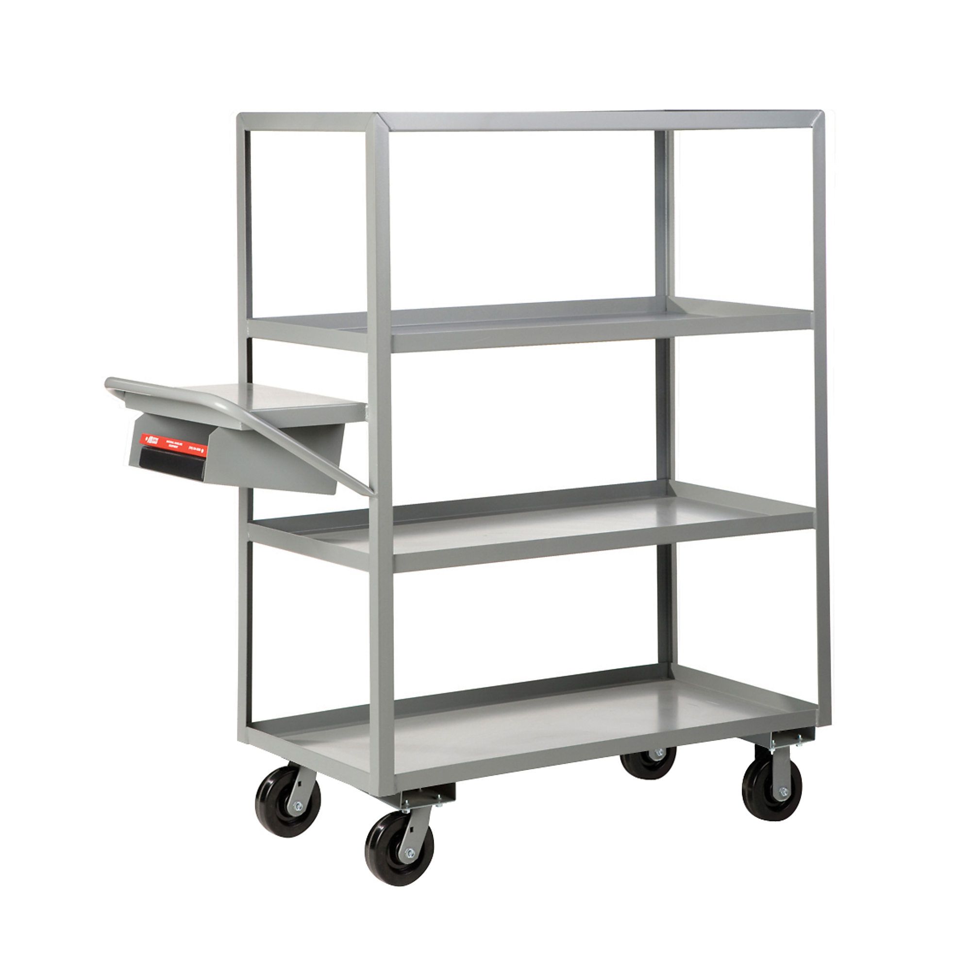 Little Giant, Multi-Shelf Order Picking Truck, 30x60, 3600 lbs, Total Capacity 3600 lb, Shelves (qty.) 4, Material Carbon Steel, Model 4ML-3060-6PH-