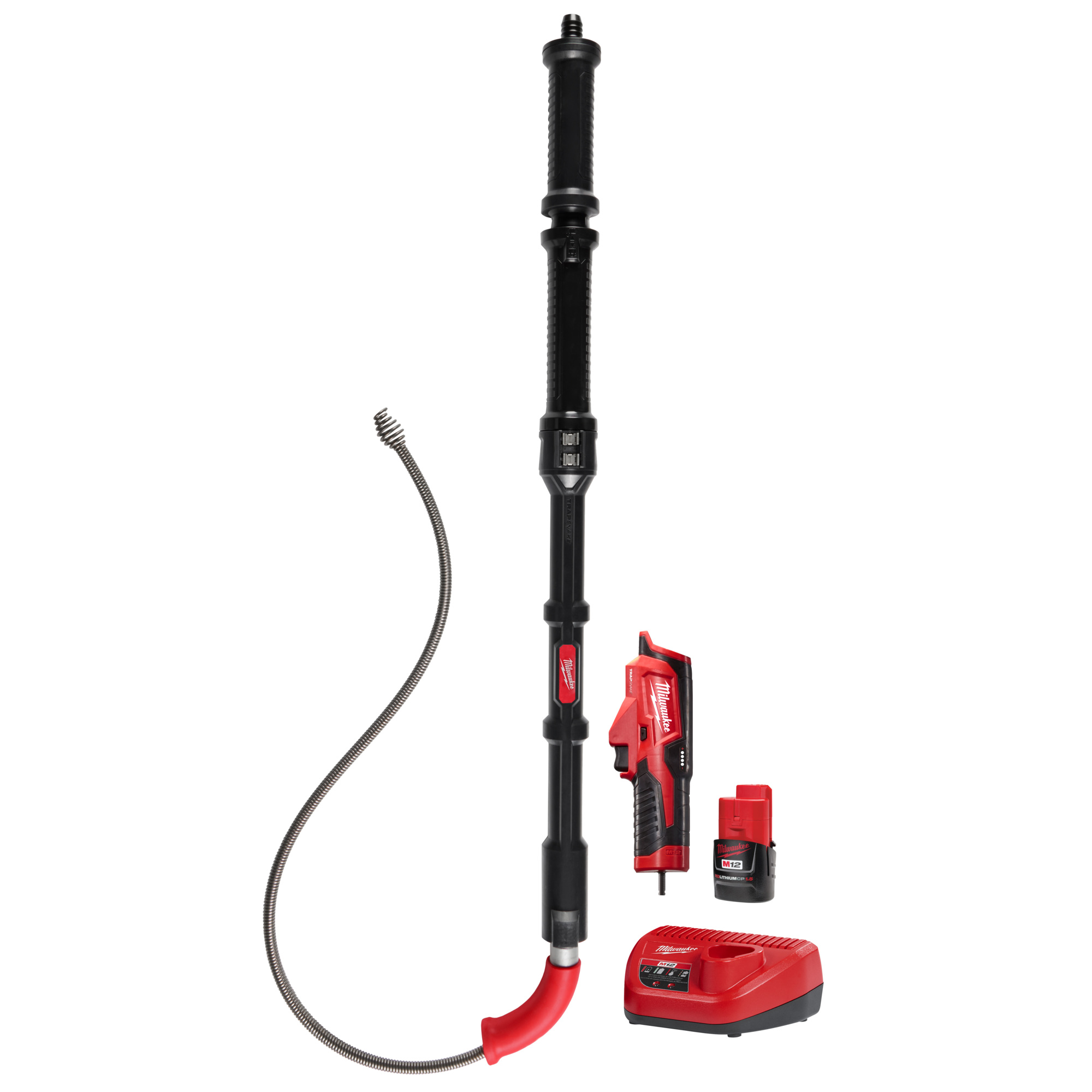 Milwaukee M12 TRAPSNAKE , M12 TRAPSNAKE 6ft. Toilet Auger, Clearing Distance 6 ft, Model 3576-21