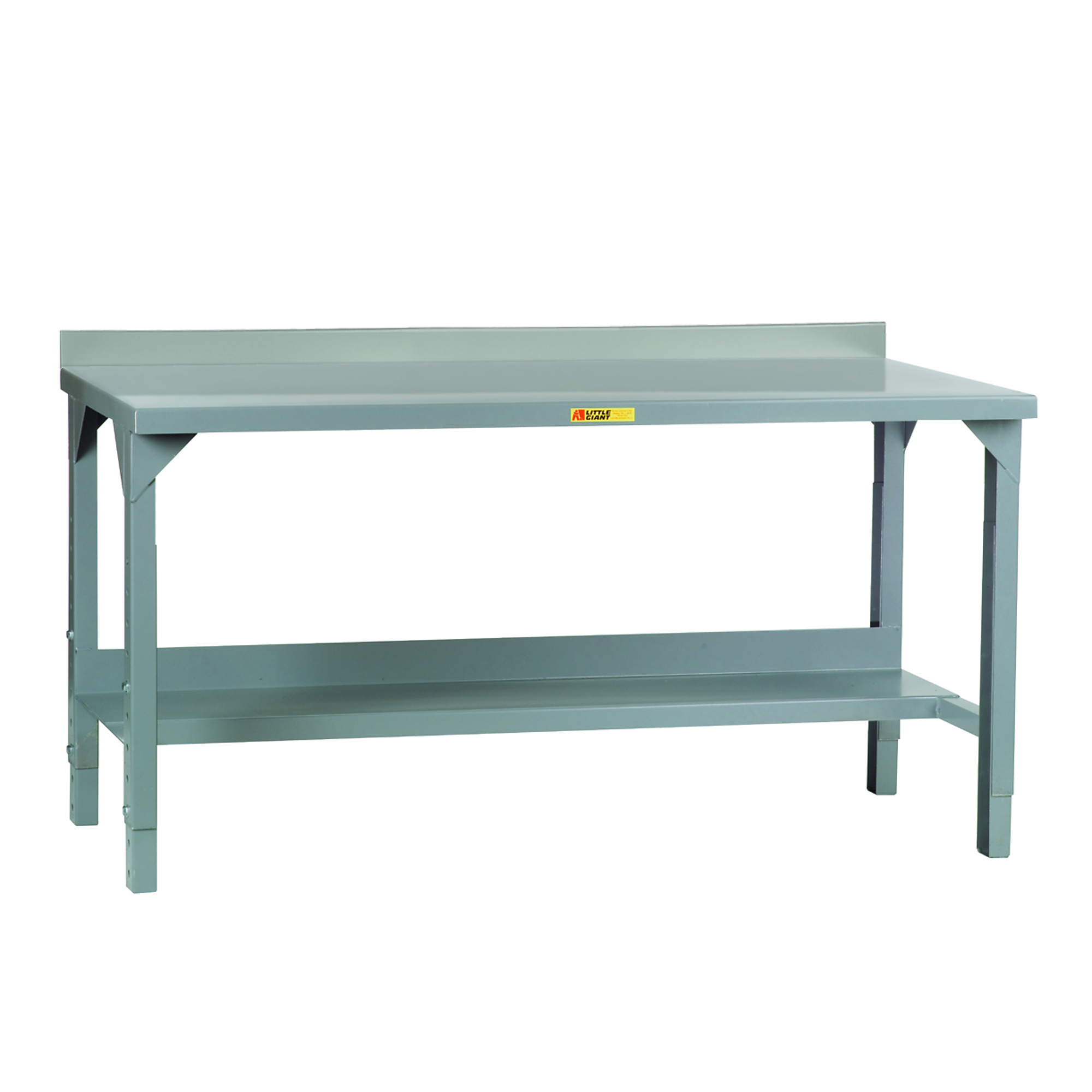 Little Giant, Welded Workbench, 4000lb, 36x72, Retaining Lips, Width 72 in, Depth 36 in, Height 27 in, Model WSB2-3672-AH