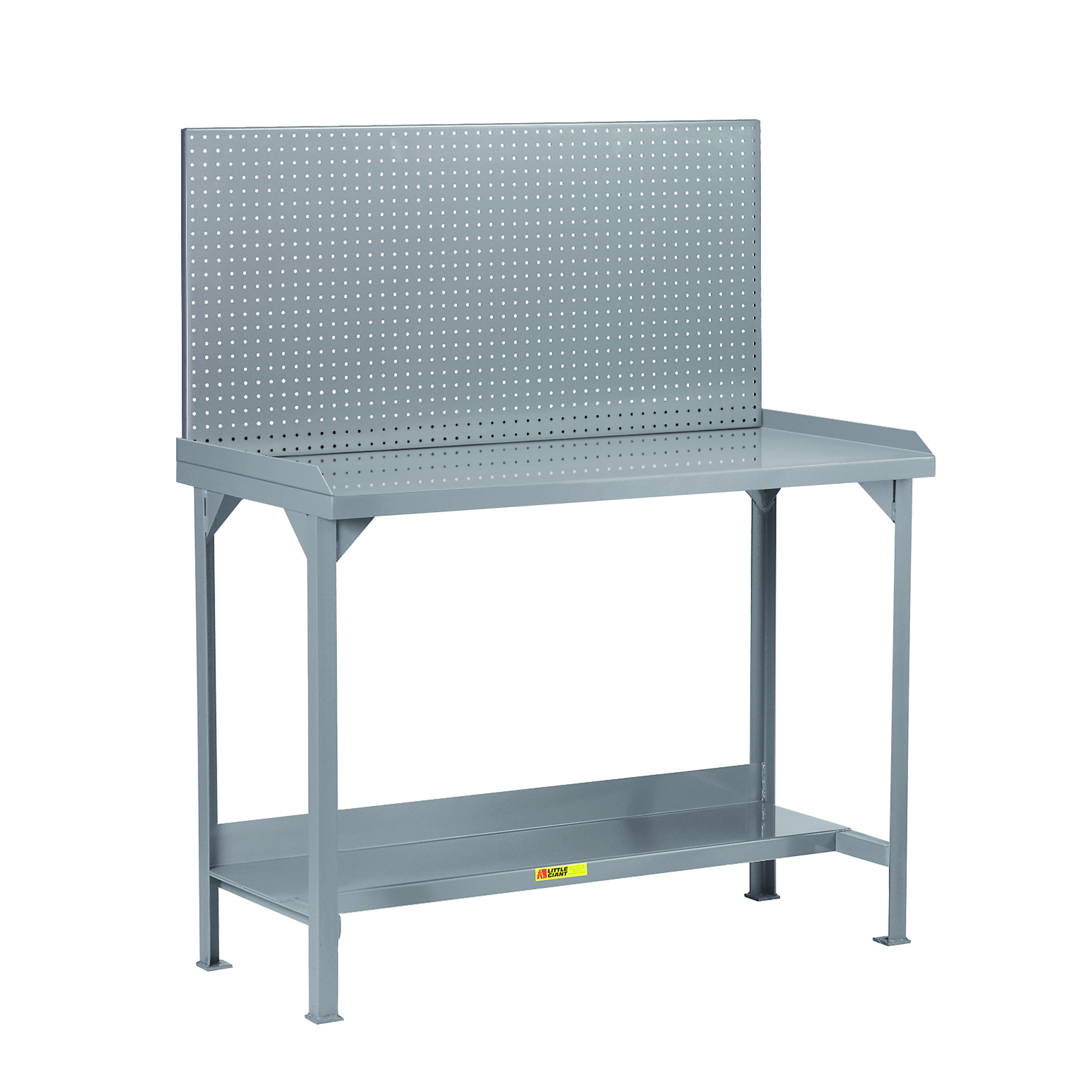 Little Giant, Workbench, 4500lb, 30x60, Retaining Lips, Pegboard, Width 60 in, Depth 30 in, Height 60 in, Model WSL2-3060-36-PB