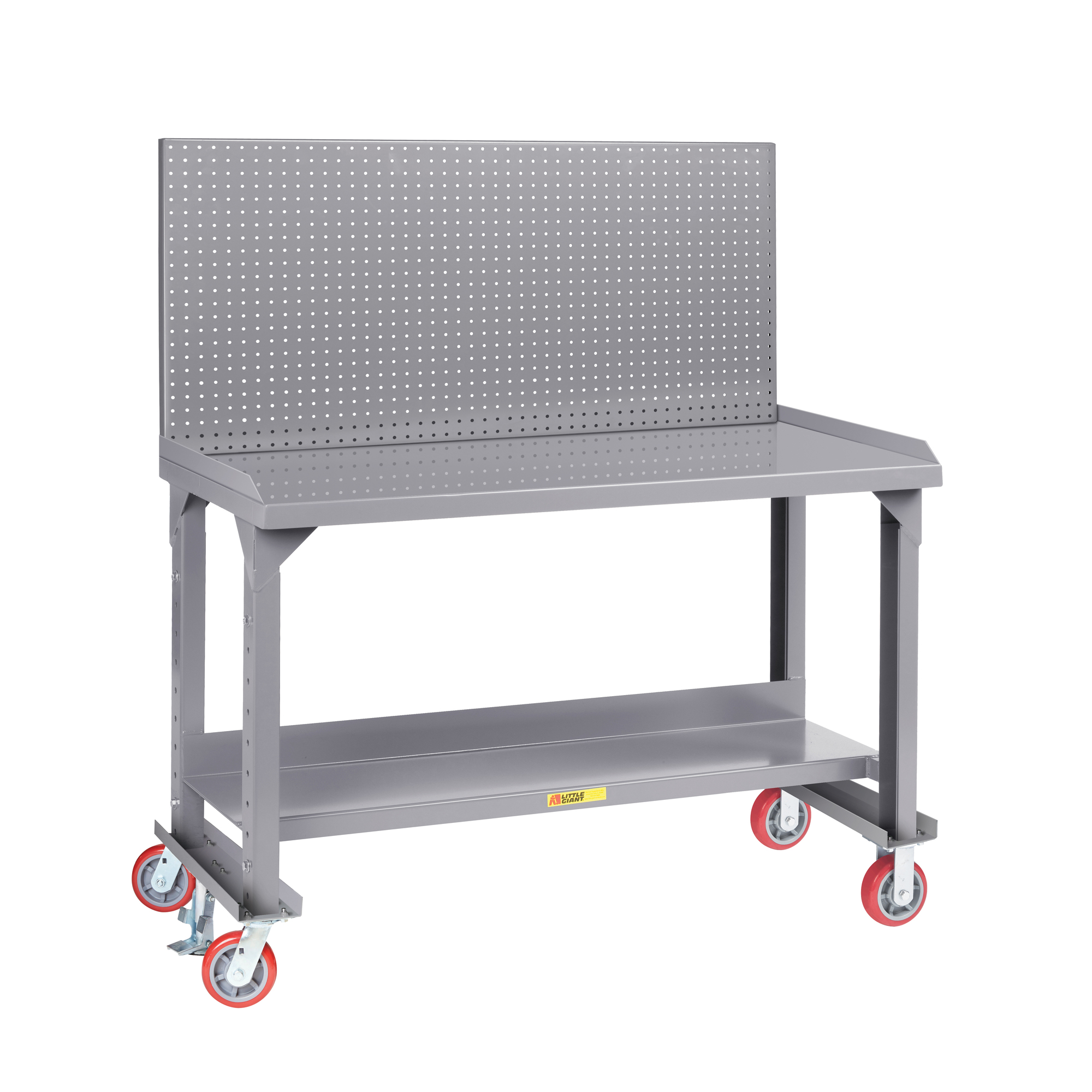 Little Giant, Mobile Workbench, 3600lb, 30x72, retaining lips, Width 26 in, Depth 37 in, Height 51 in, Model WSL23726PFLAHPB