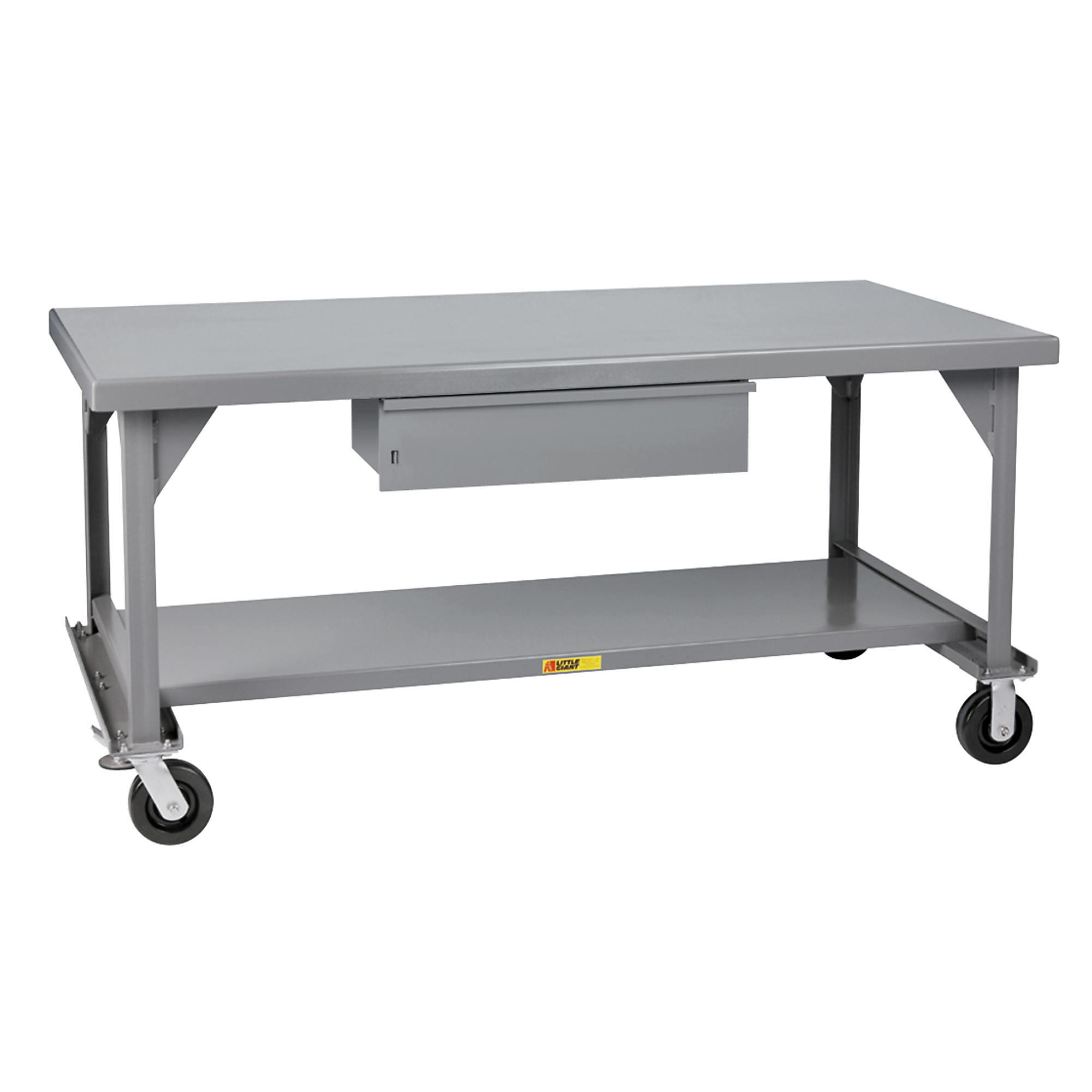 Little Giant, Mobile Heavy-Duty Workbench, 30x72, 3600 lbs, Width 72 in, Depth 30 in, Height 34 in, Model WW3072-HD-6PHFL