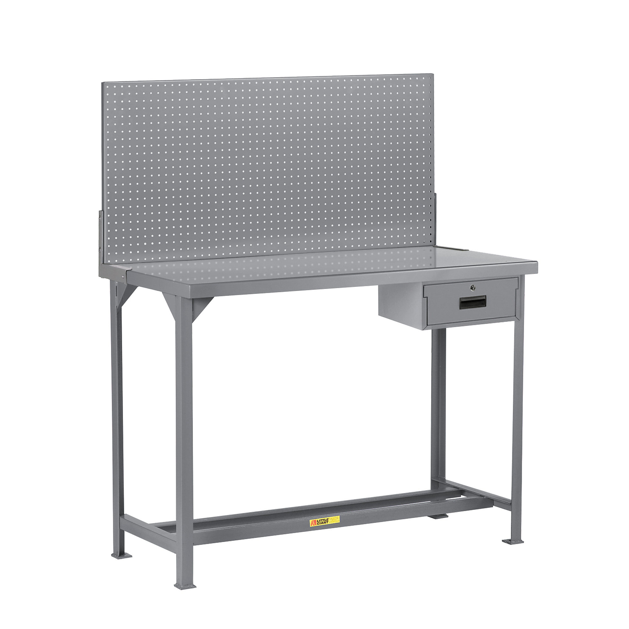 Little Giant, Welded Workbenches, 4500 lb, Pegboard Panel, Width 60 in, Depth 30 in, Height 60 in, Model WST1-306036PBDR