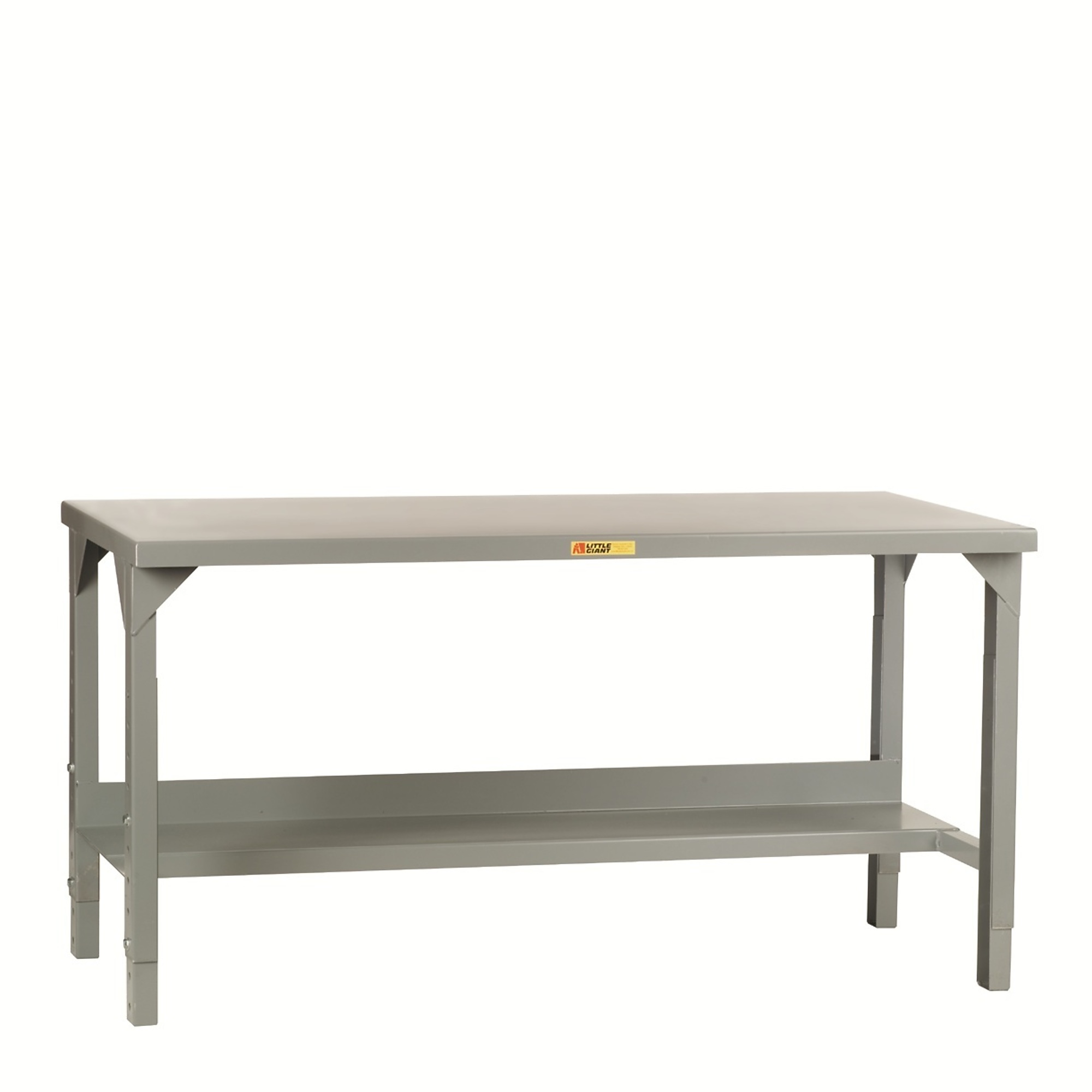 Little Giant, Welded Steel Adj Ht Workbenches, 4000 lb, 36Inchx72Inch, Width 72 in, Depth 36 in, Height 27 in, Model WST2-3672-AH