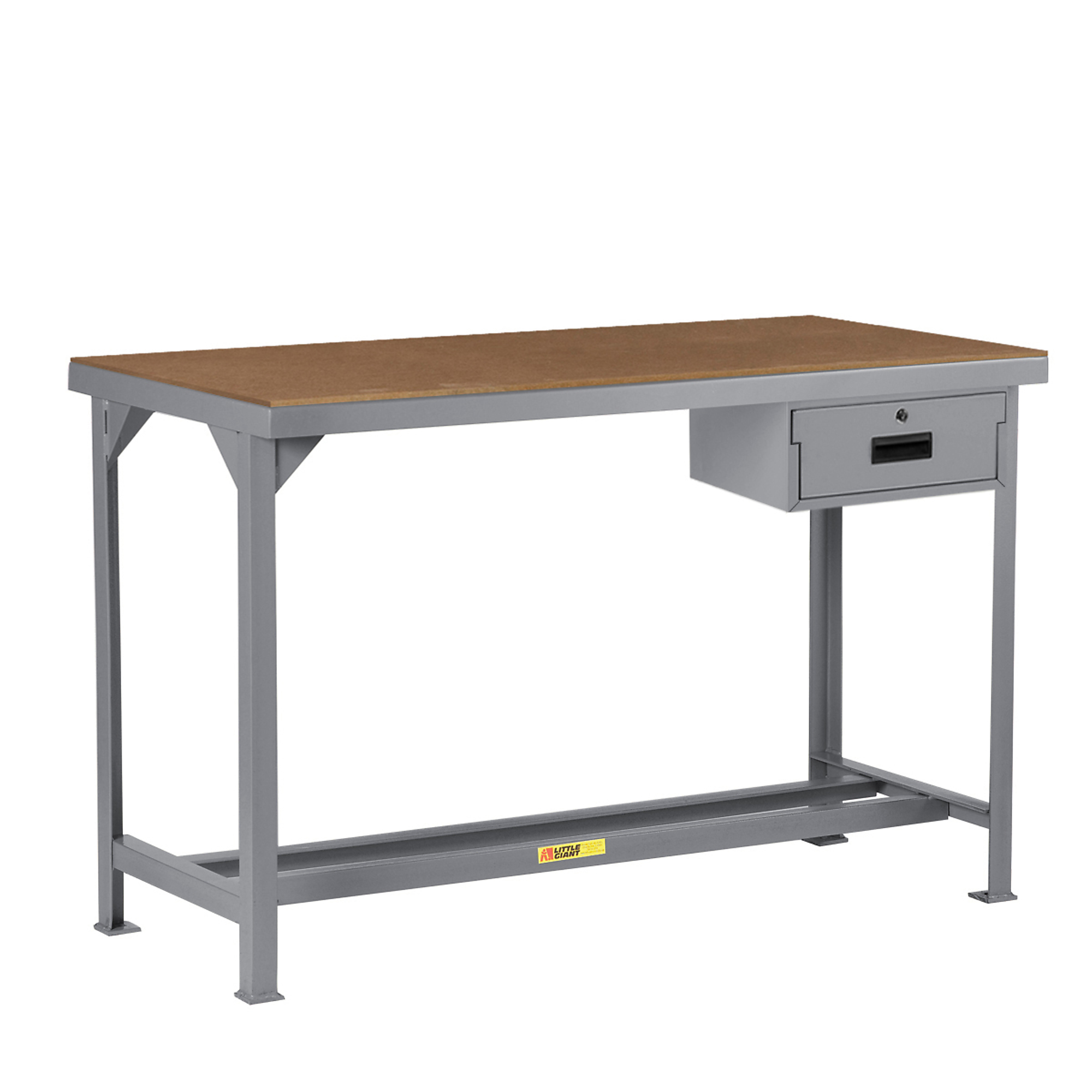 Little Giant, Welded Workbenches, 24Inchx48Inch, Hardboard, 5000 lb, Width 48 in, Depth 24 in, Height 36 in, Model WSH1-2448-36-DR