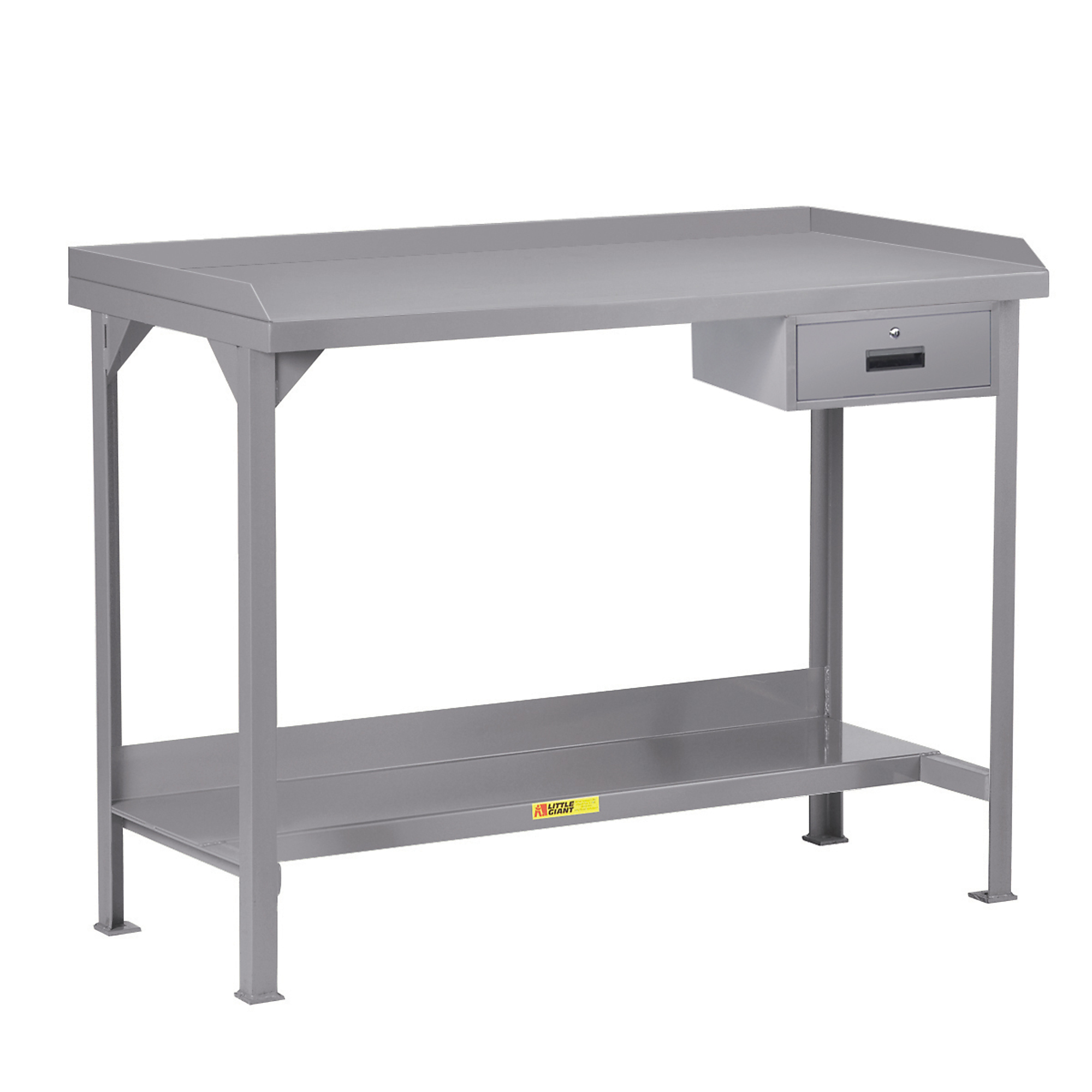 Little Giant, Welded Workbench, 4500lb, 30x60, retaining lips, Width 60 in, Depth 30 in, Height 36 in, Model WSL2-3060-36-DR