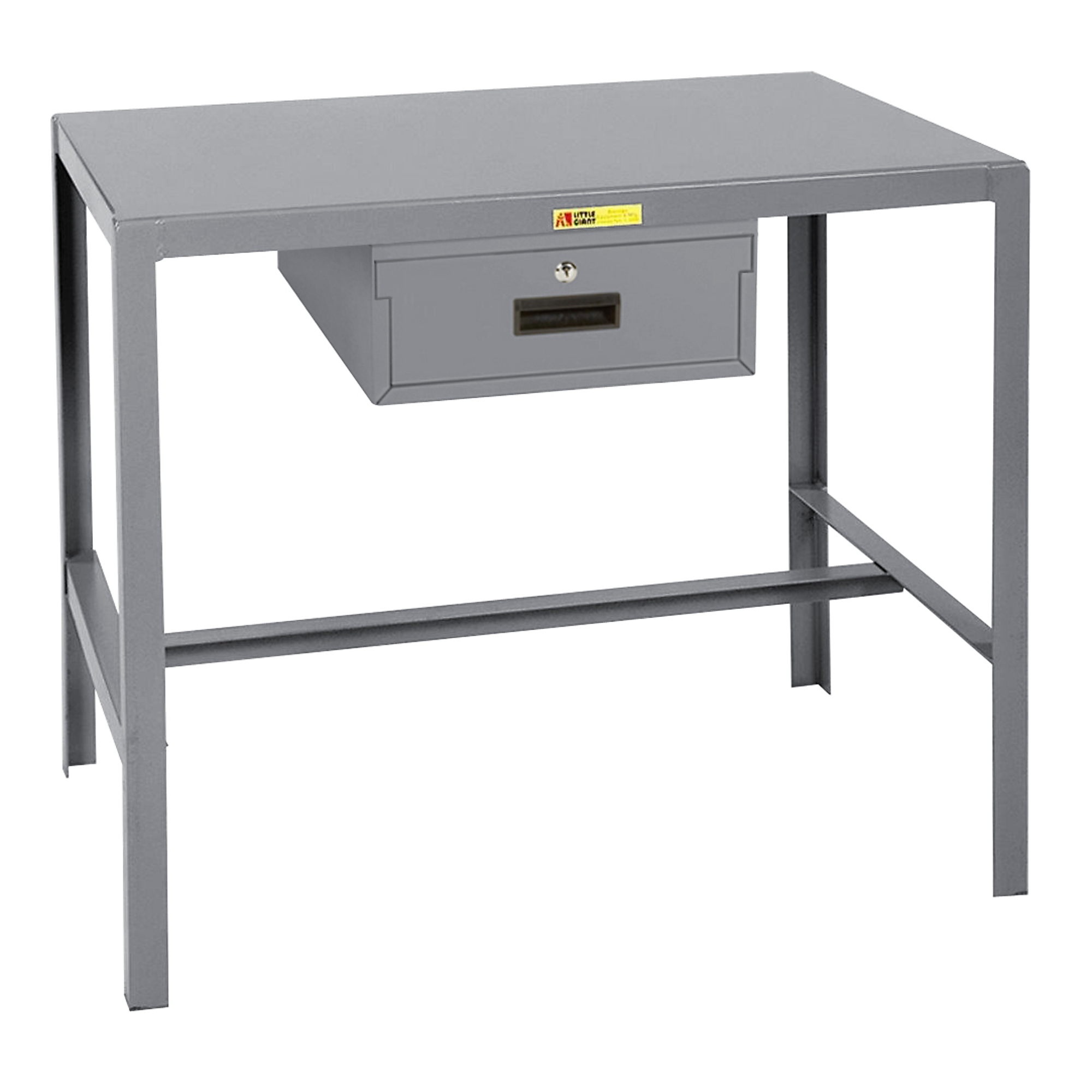 Little Giant, Steel Machine Tables, 24Inchx36Inch, 2000 lbs., Drawer, Width 36 in, Depth 24 in, Height 18 in, Model MT1-2436-18-ED