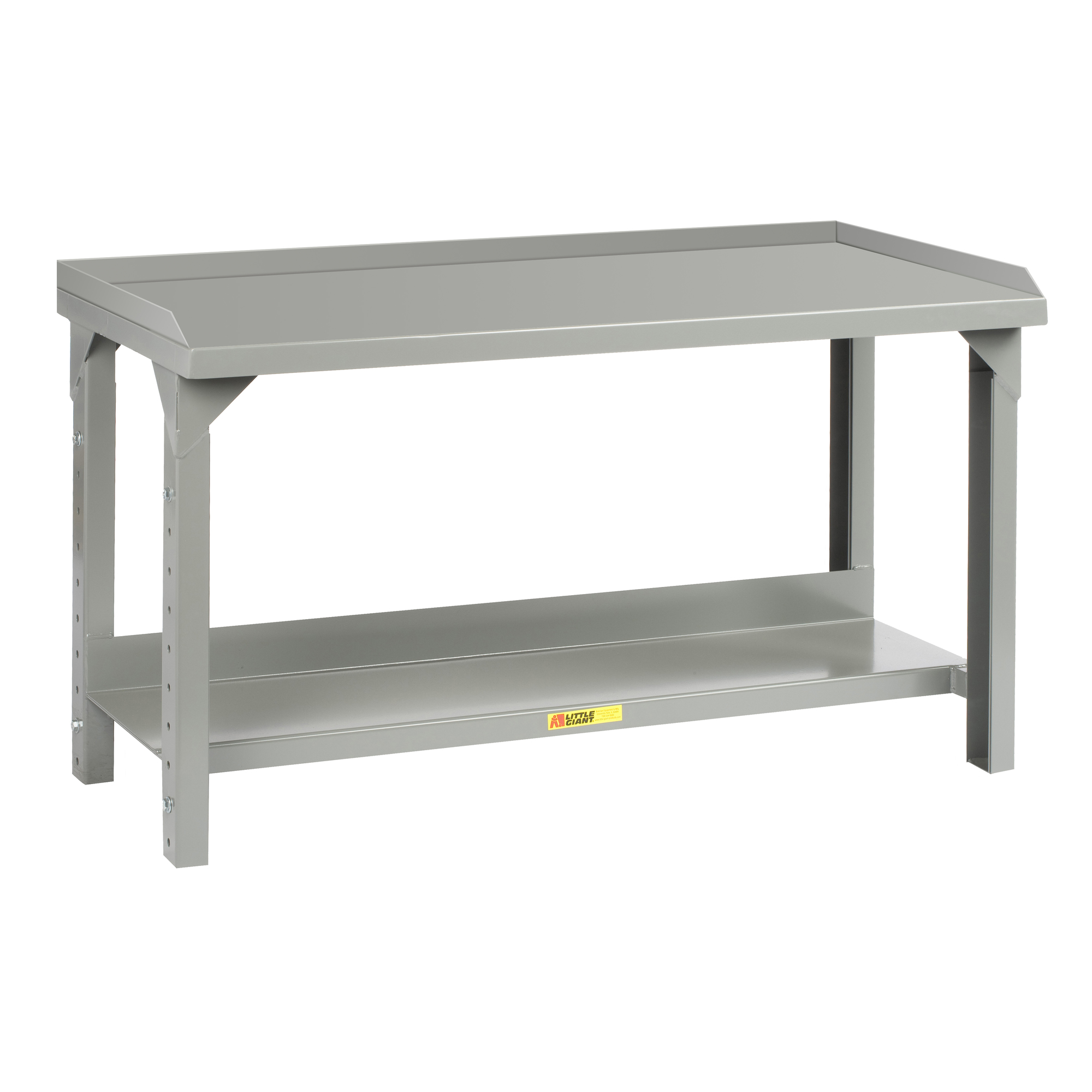 Little Giant, Workbench, 4500lb, 30x60, Retaining Lips, Adj, Width 60 in, Depth 30 in, Height 27 in, Model WSL2-3060-AH