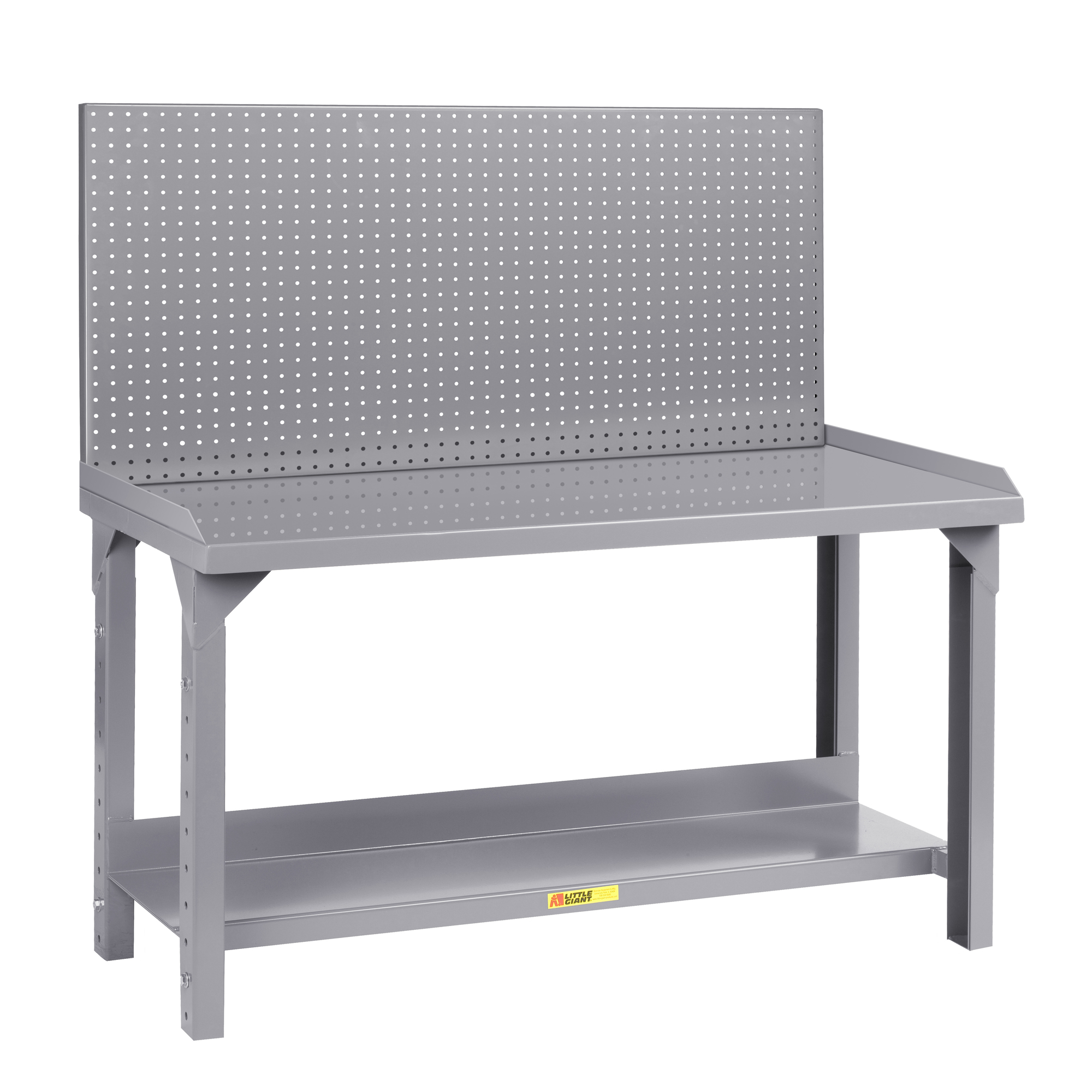 Little Giant, Workbench, 4000lb, 30x72, Lips, Adj Ht, Pegboard, Width 72 in, Depth 30 in, Height 51 in, Model WSL2-3072-AH-PB