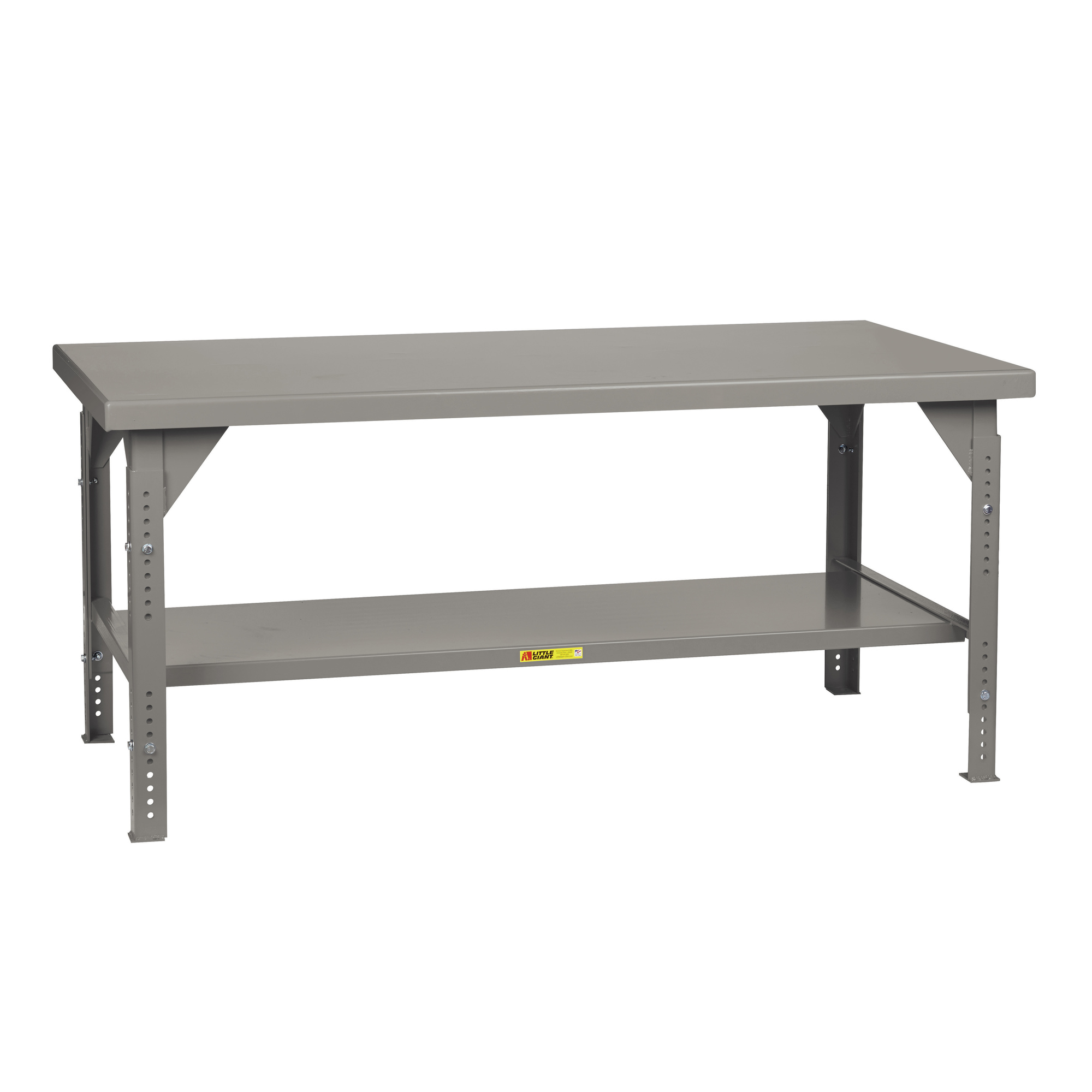 Little Giant, Heavy-Duty Workbench, 10,000 lb., Adj Ht, 30x48, Width 48 in, Depth 30 in, Height 28 in, Model WW-3048-ADJ