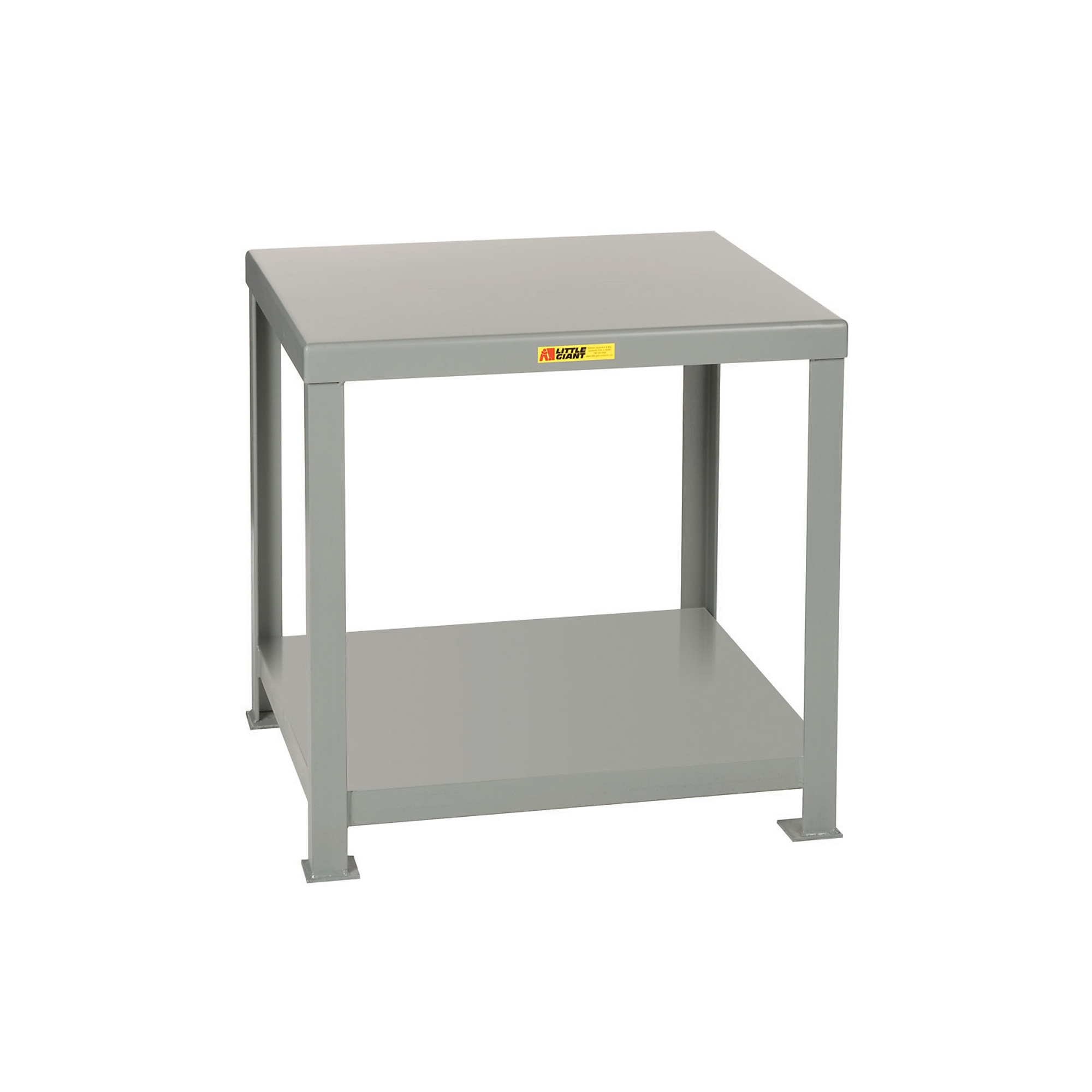 Little Giant, HD Machine Tables, 10,000 lb, 16Inchx30Inch, Lower Shelf, Width 30 in, Depth 16 in, Height 36 in, Model MTH2-1630-36