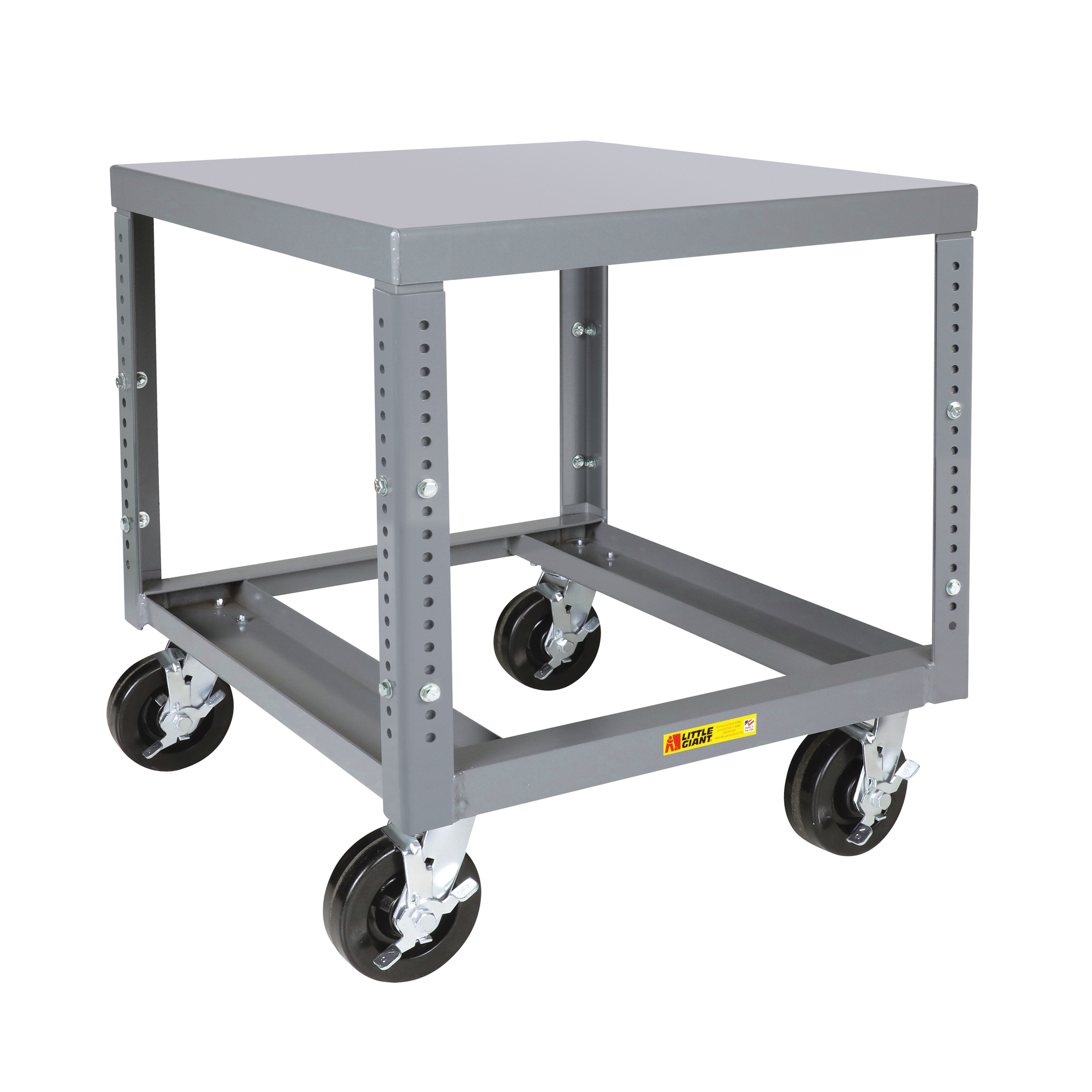 Little Giant, Mobile Machine Table, Adj. Ht, 10,000 lb, 22Inchx30Inch, Width 30 in, Depth 22 in, Height 30 in, Model MTH22306PHBK-AH