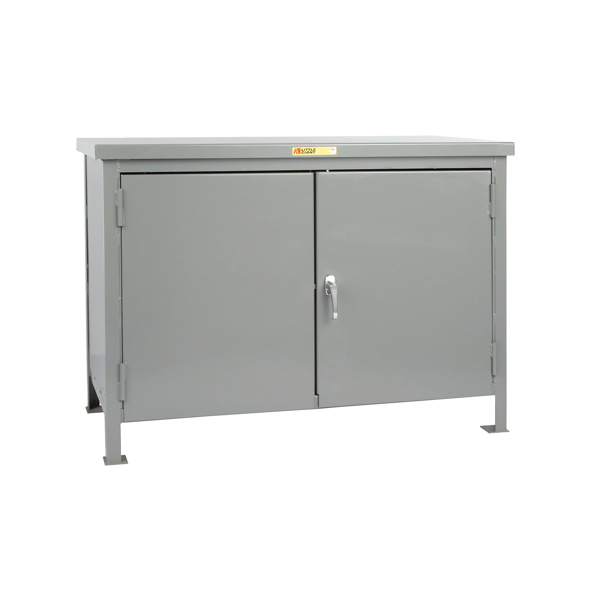 Little Giant, Welded Steel Cabinet Workbench, 24x48, Width 48 in, Depth 24 in, Height 36 in, Model WSTC-2448