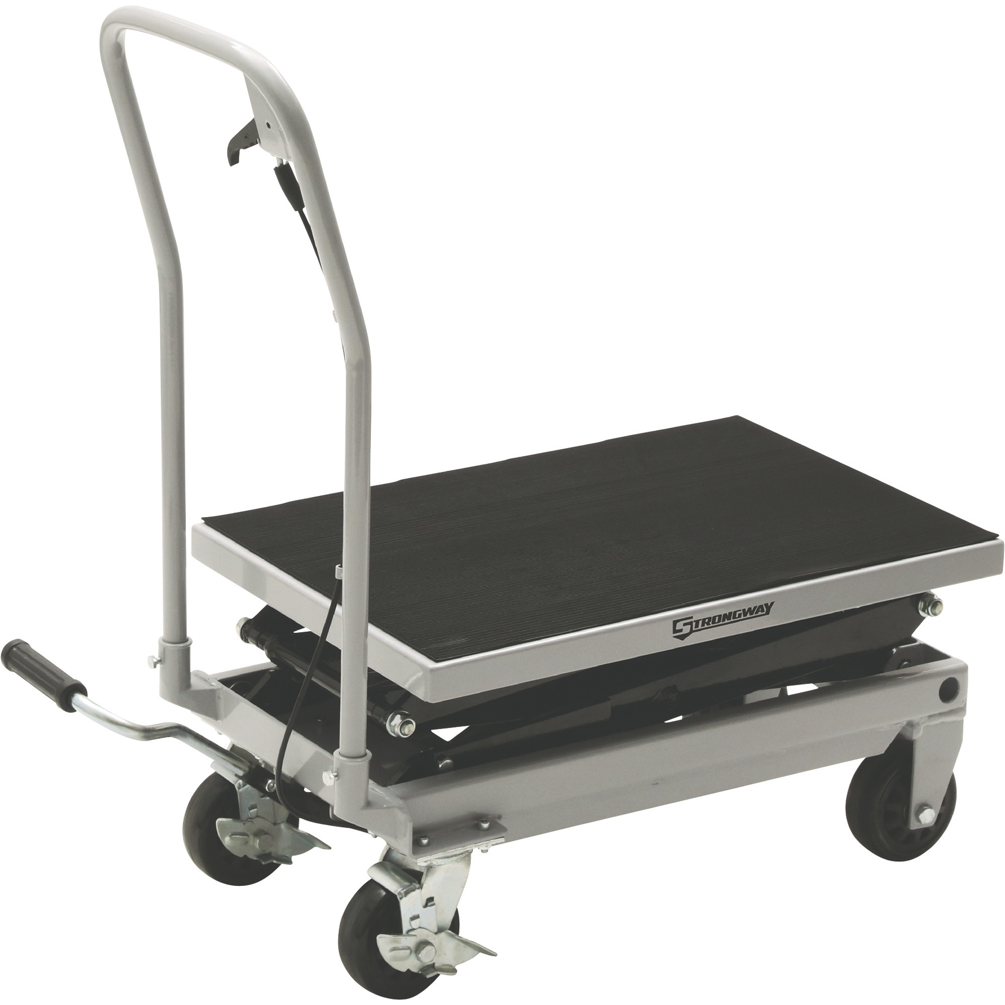 Strongway 2-Speed Hydraulic Rapid XT Lift Table Cart, 500-Lb. Capacity, 50 3/4Inch Lift Height