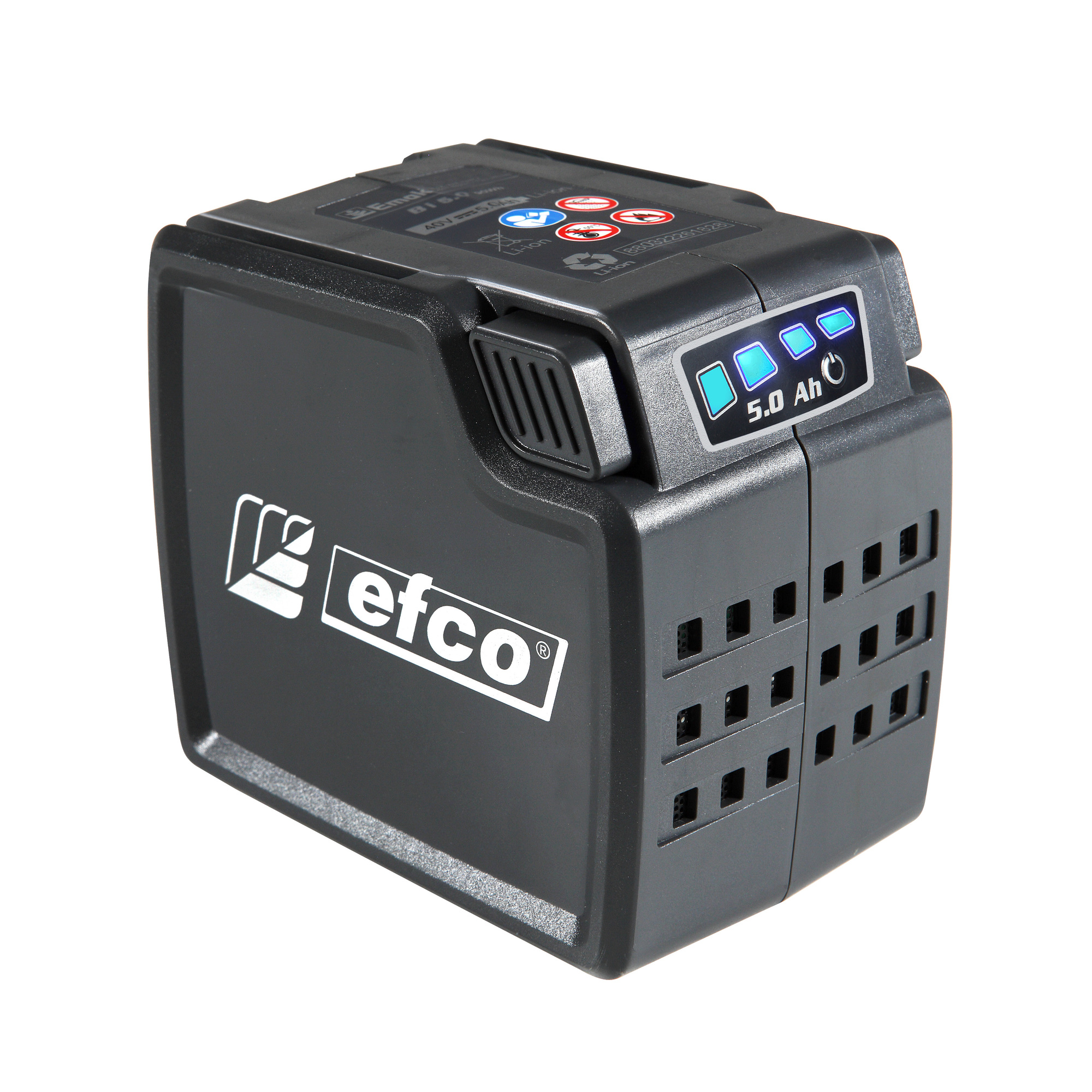 Efco, 40V 5.0 Ah Lithium Ion Battery with LED Indicator, Volts 40, Battery Amp Hours 5, Model BI 5.0 EF