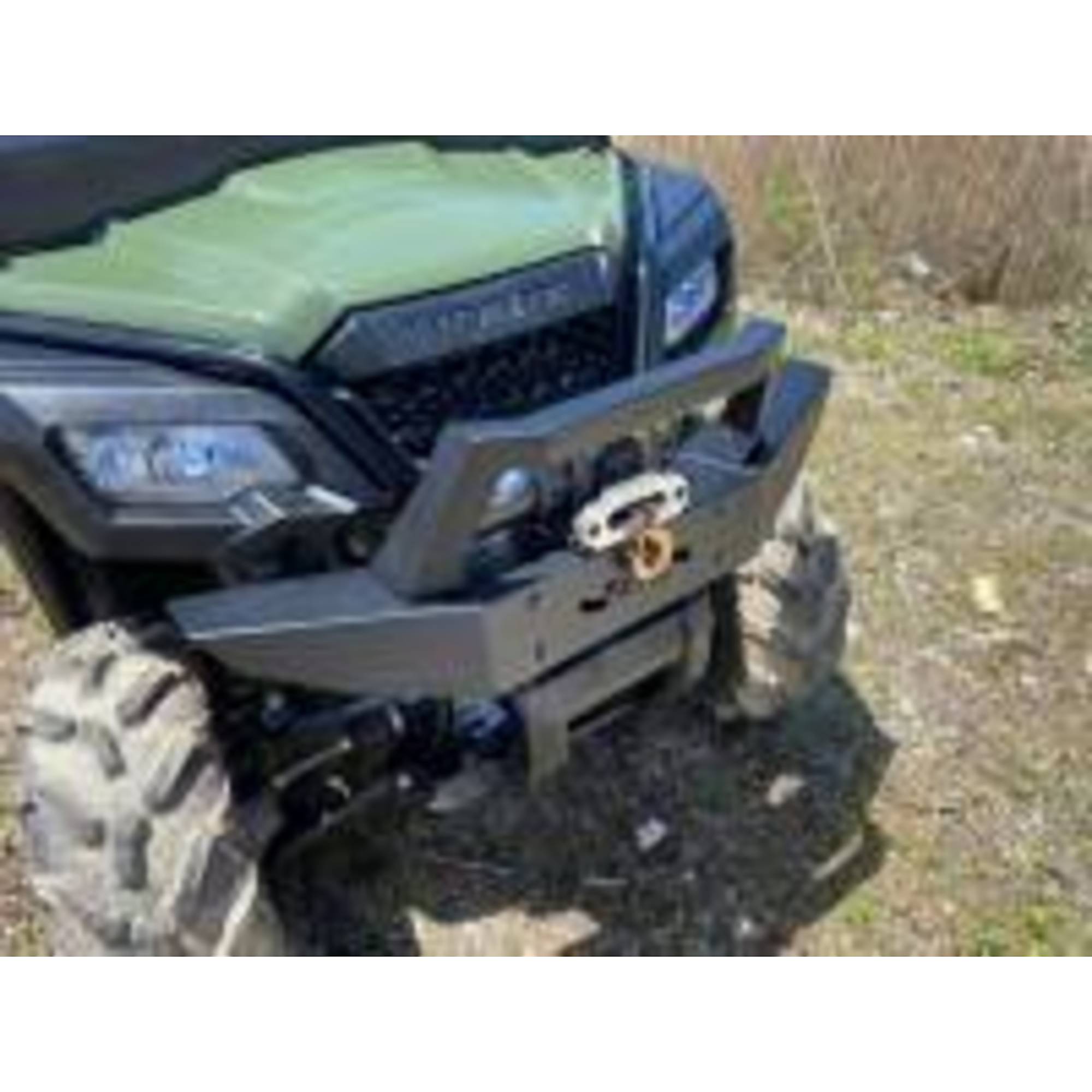 Pioneer 500/520 Front Brush Guard w/ Winch Mount, Model - Extreme Metal Products 13892