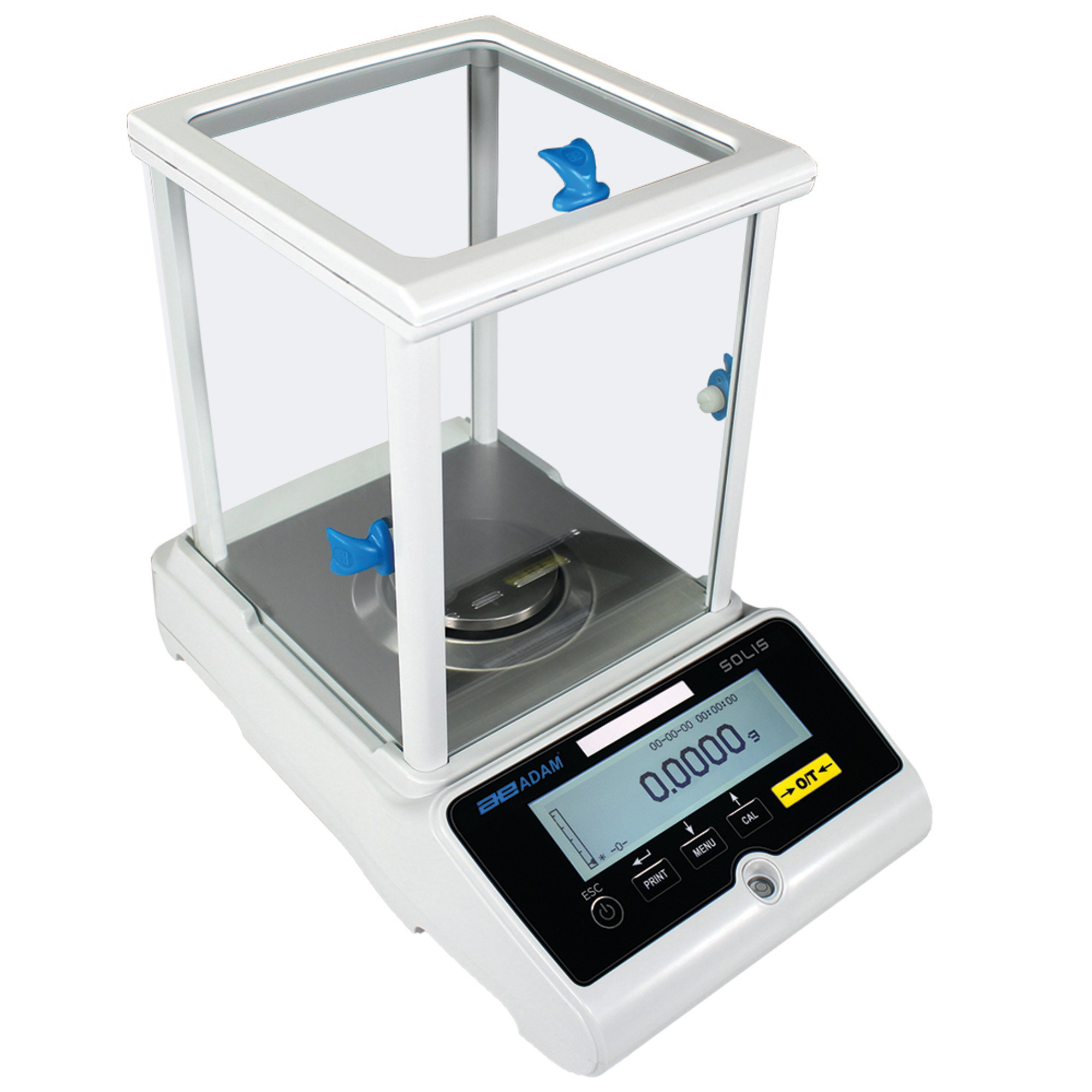 Adam Equipment, Solis Analytical Balance 120g x 0.0001g, Platform Width 3.1 in, Model SAB 124E