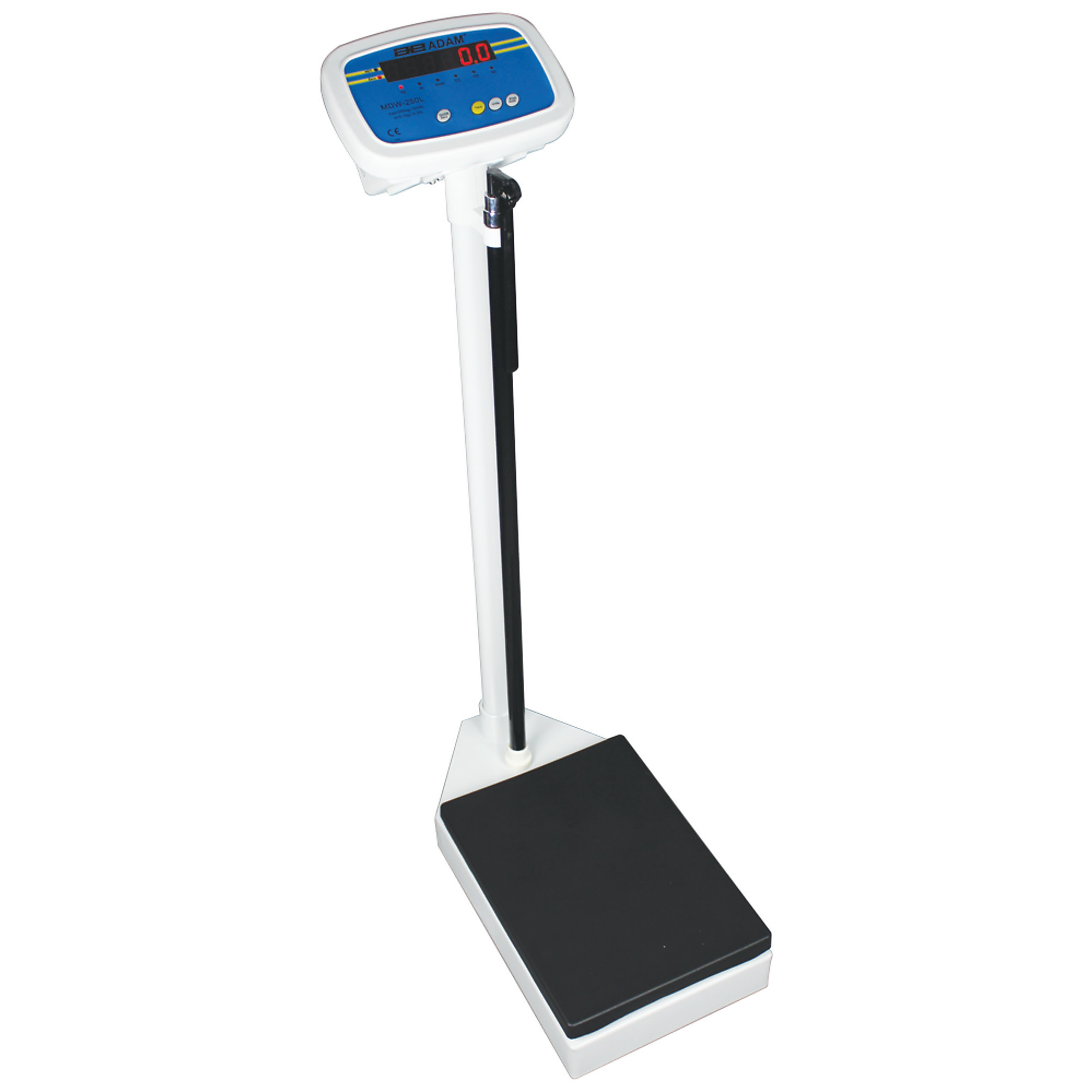 Adam Equipment, MDW Digital Health and Fitness Scale 250kg x 0.1kg, Capacity 550 lb, Platform Length 10.8 in, Platform Width 14.8 in, Model MDW 250L