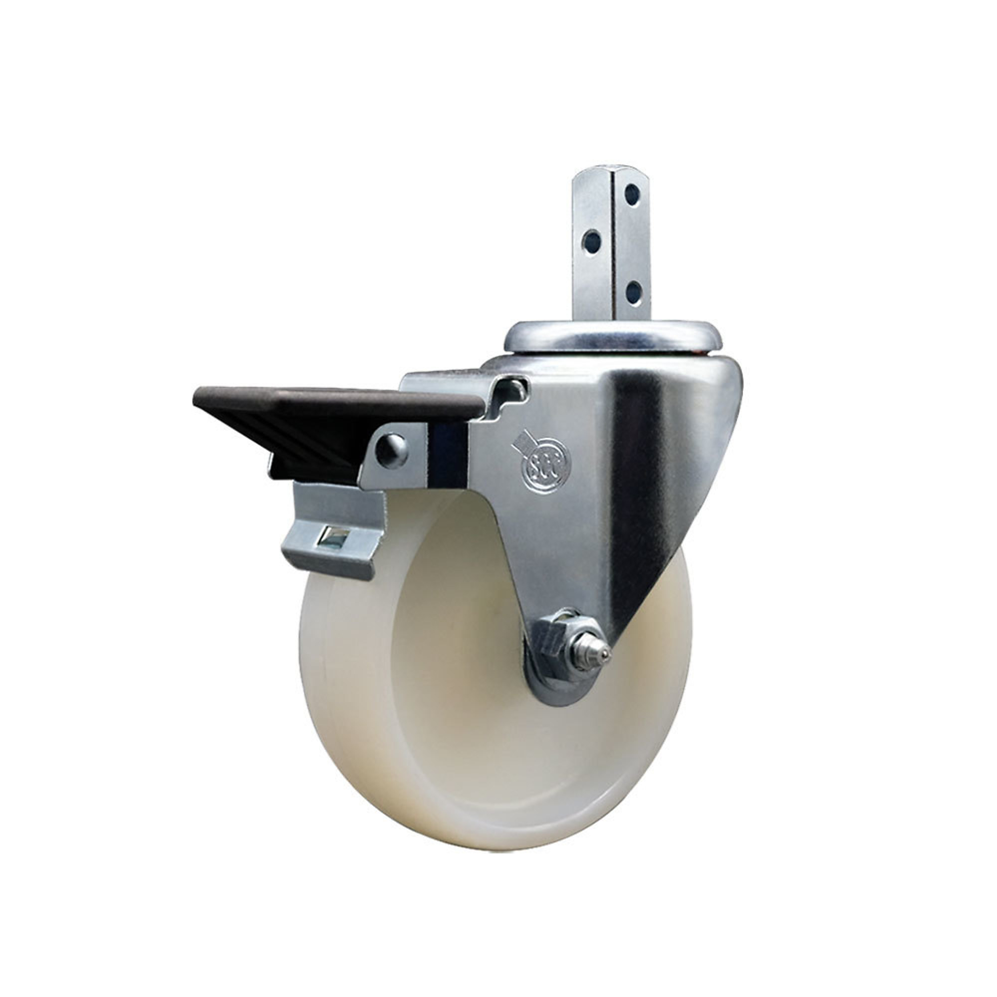 Service Caster, 4Inch x 1 1/4Inch Stem Caster, Wheel Diameter 4 in, Caster Type Swivel, Package (qty.) 1, Model SCC-SQ20S414-NYS-PLB-34