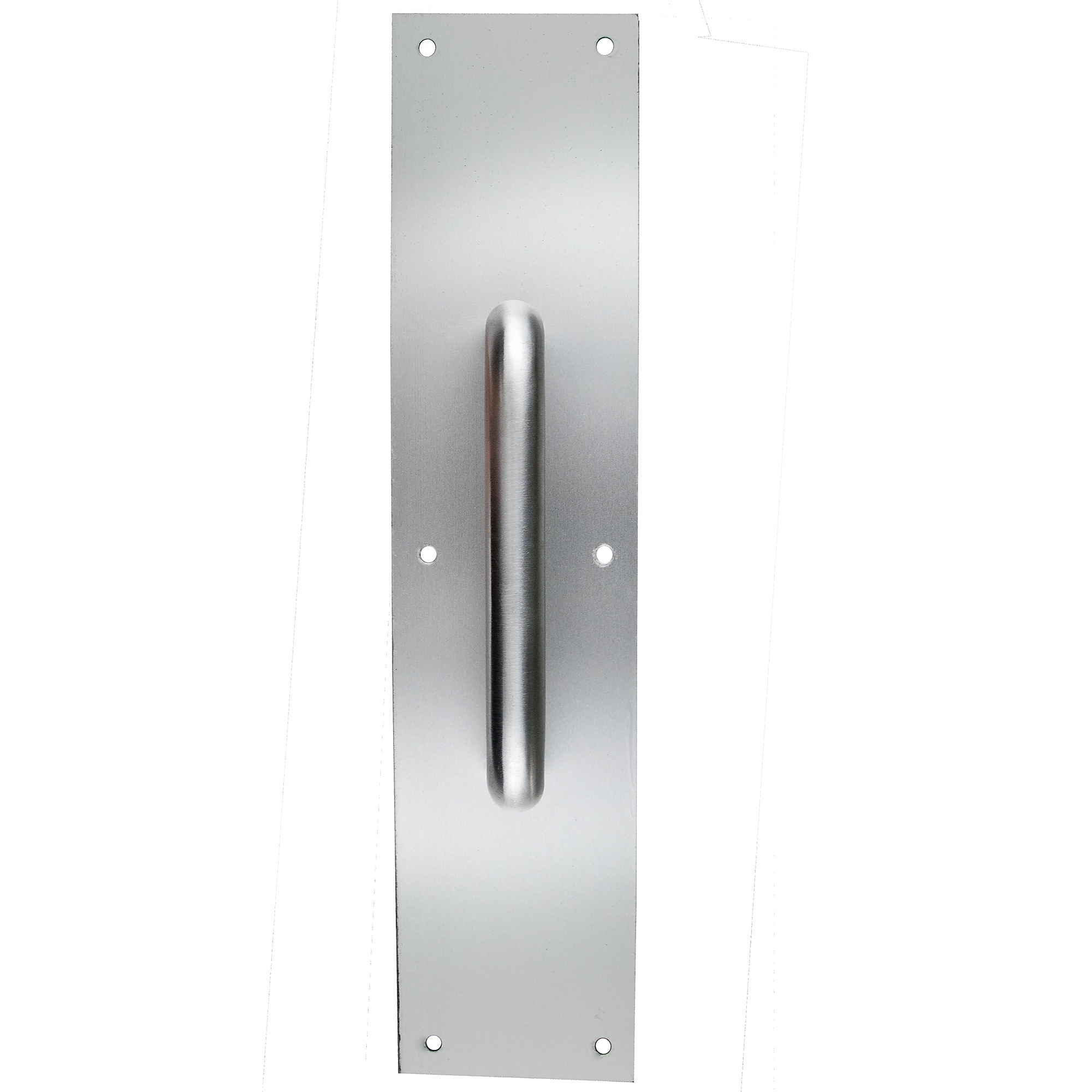 Trans Atlantic, 4Inch x 16Inch Stainless Steel Pull Plate with Round Pull, Model GH-PP5425-US32D