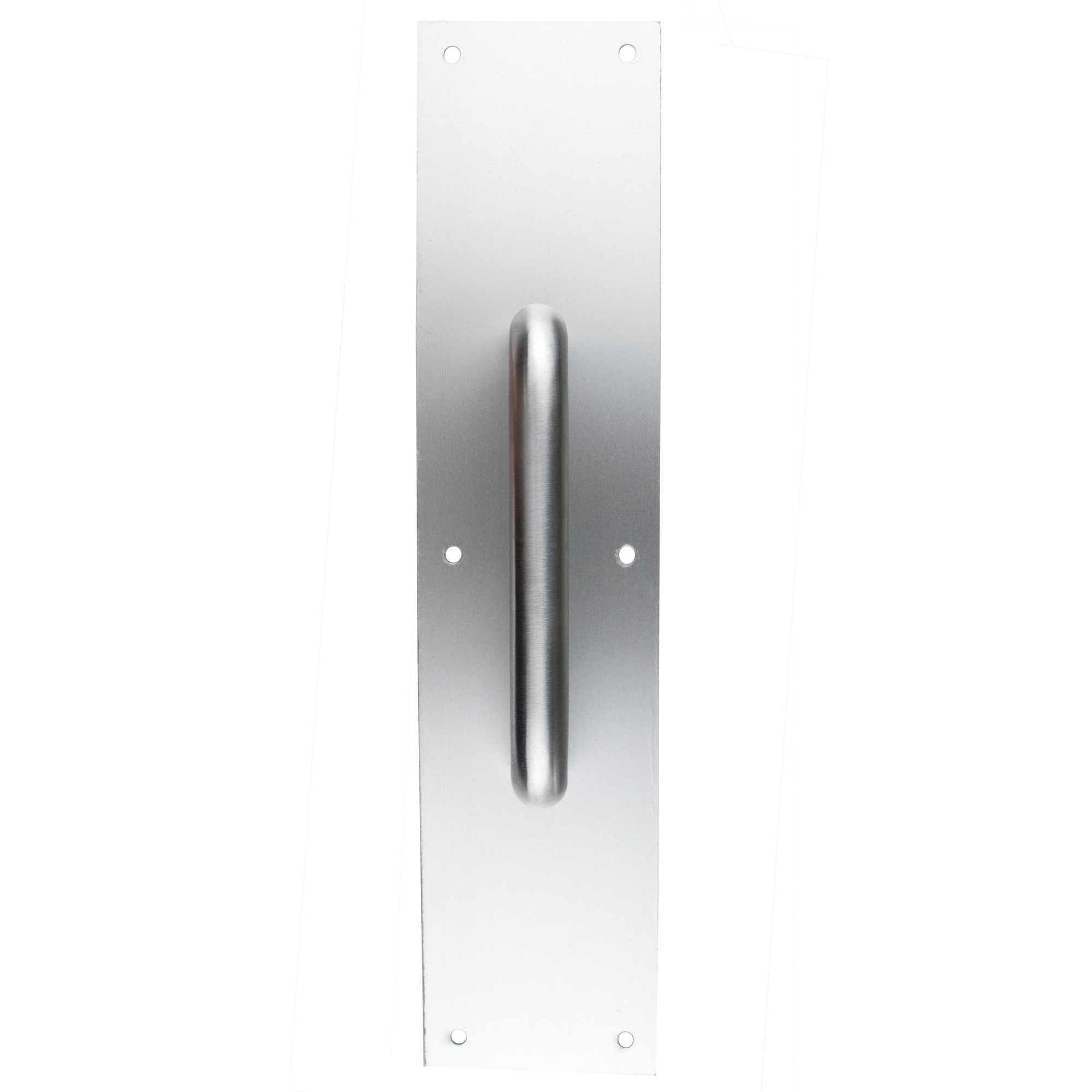 Trans Atlantic, 3-1/2Inch x 15Inch Aluminum Pull Plate with Round Pull, Model GH-PP5325-AL