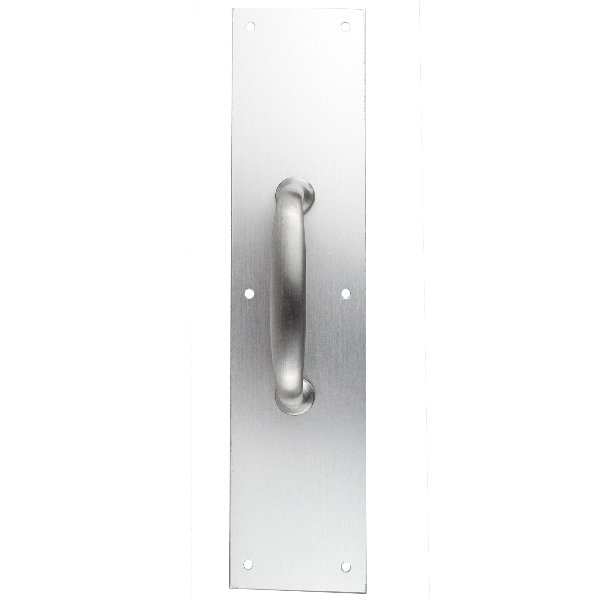 Trans Atlantic, 4Inch x 16Inch Aluminum Pull Plate with Round Pull, Model GH-PP5425-AL