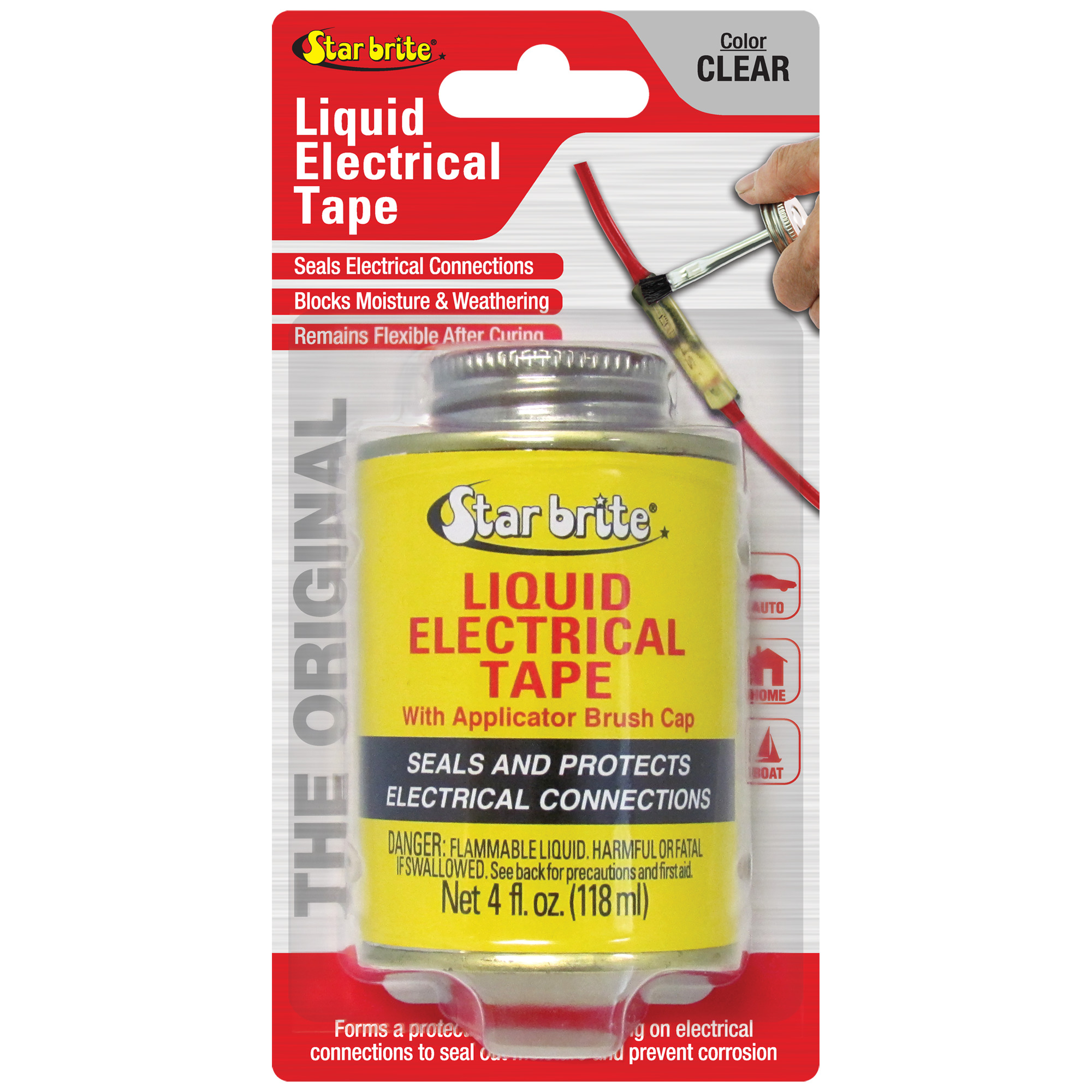StarBrite, Liquid Electrical Tape Clear 4 oz, Model 084108B