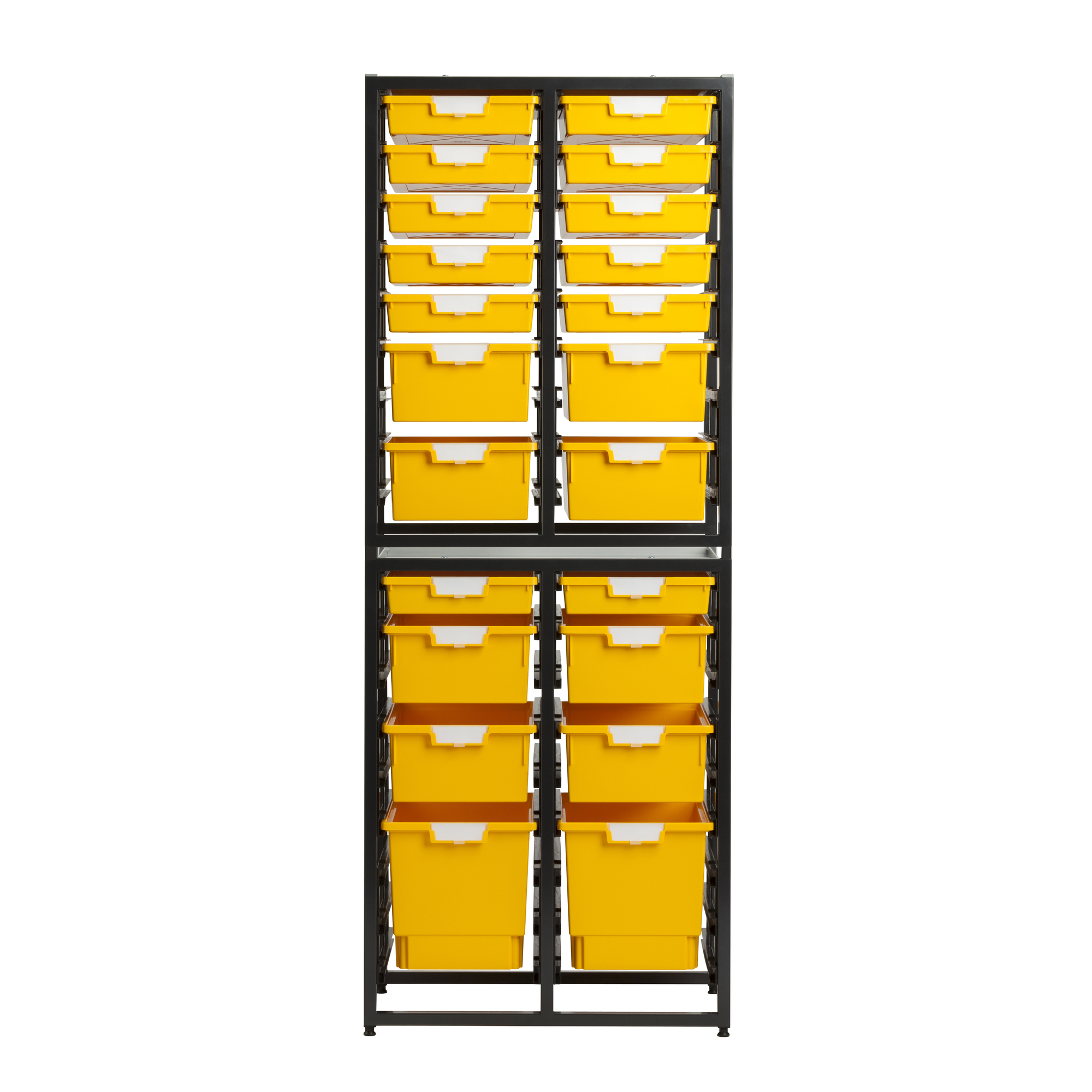 Certwood, Double Column Wall Unit -SlimLine-36 Module-Yellow, Included (qty.) 1, Material Steel, Height 75.5 in, Model CE2090DG-12S8D2QPY