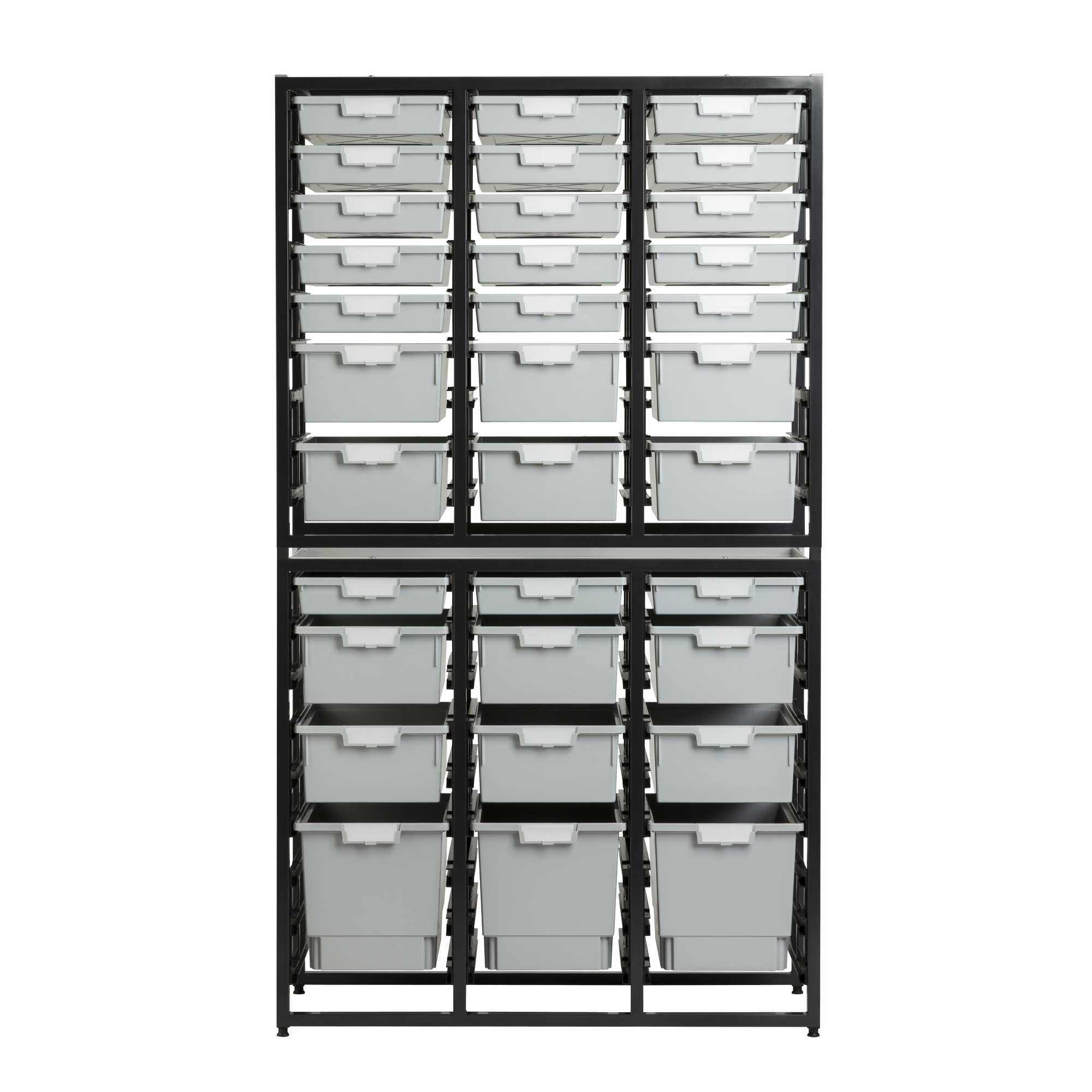 Certwood, Triple Column Wall Unit -SlimLine-54 Module-Gray, Included (qty.) 1, Material Steel, Height 75.02 in, Model CE2091DG-18S12D3QLG