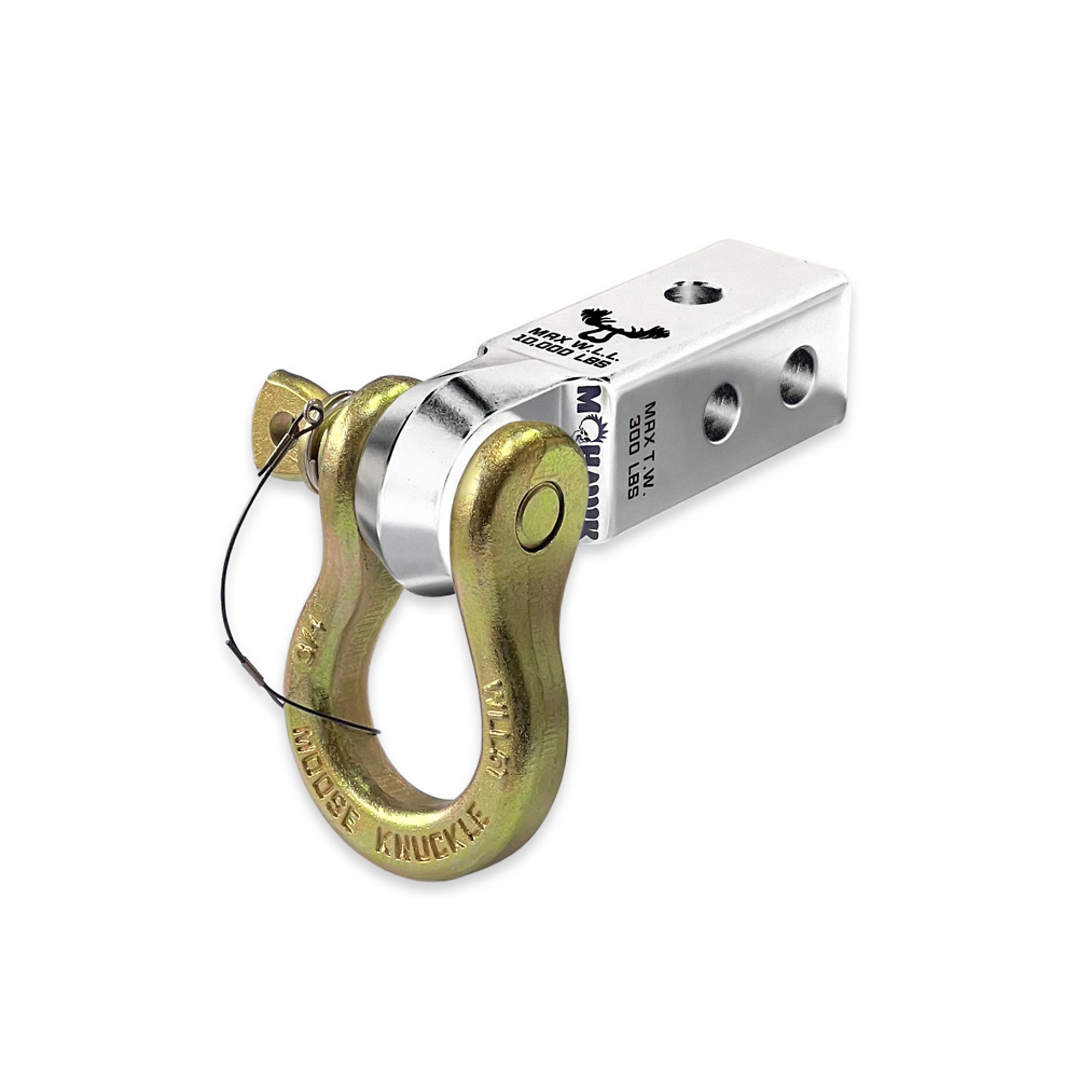 Moose Knuckle Offroad, 3/4 B'oh Spin Pin Shackle and Mohawk 2.0 Receiver Combo, Model FN000034-013