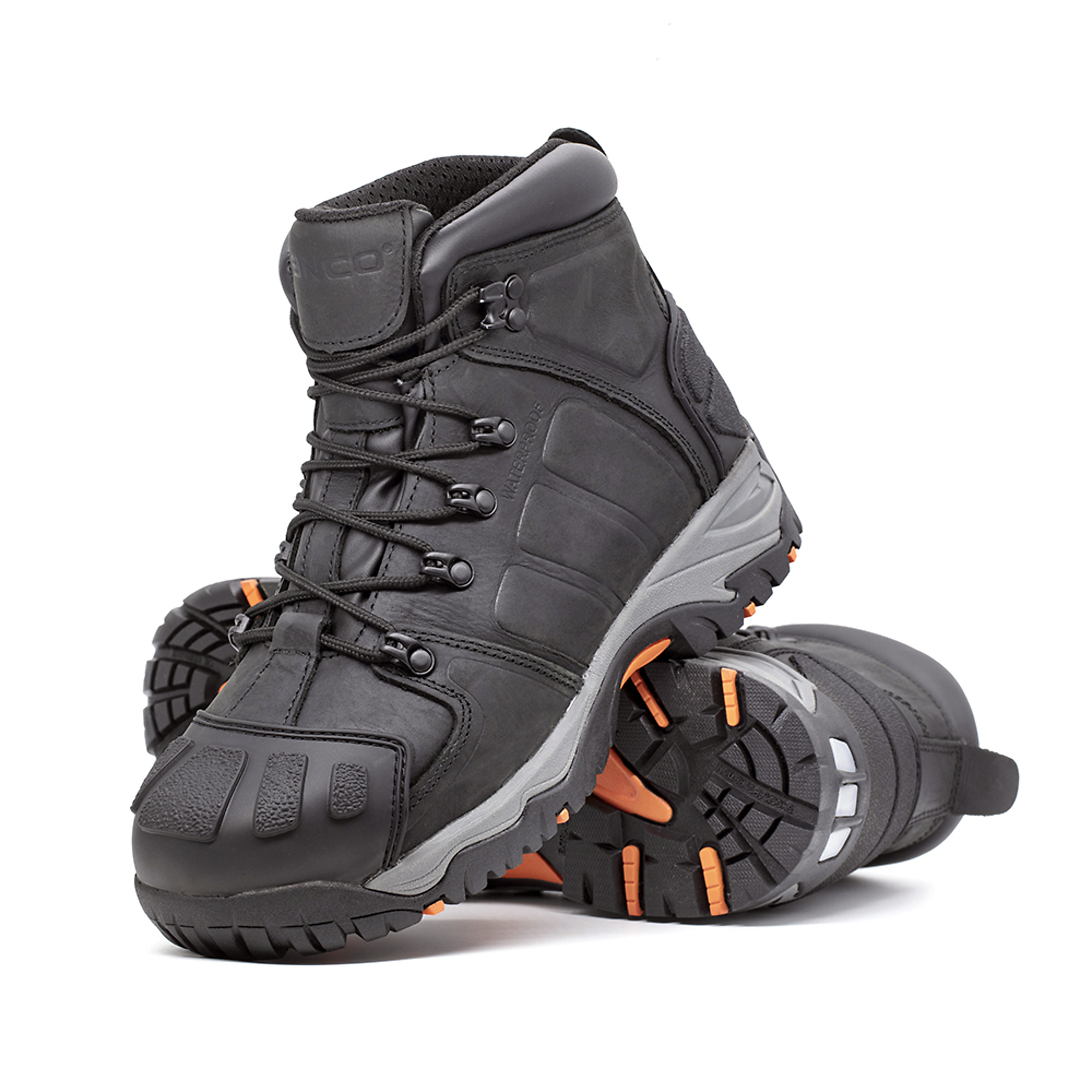 Zanco, Men's Waterproof,Steel toe,EH,Safety boots, Size 8, Width Medium, Color BLACK, Model 8235-01-8