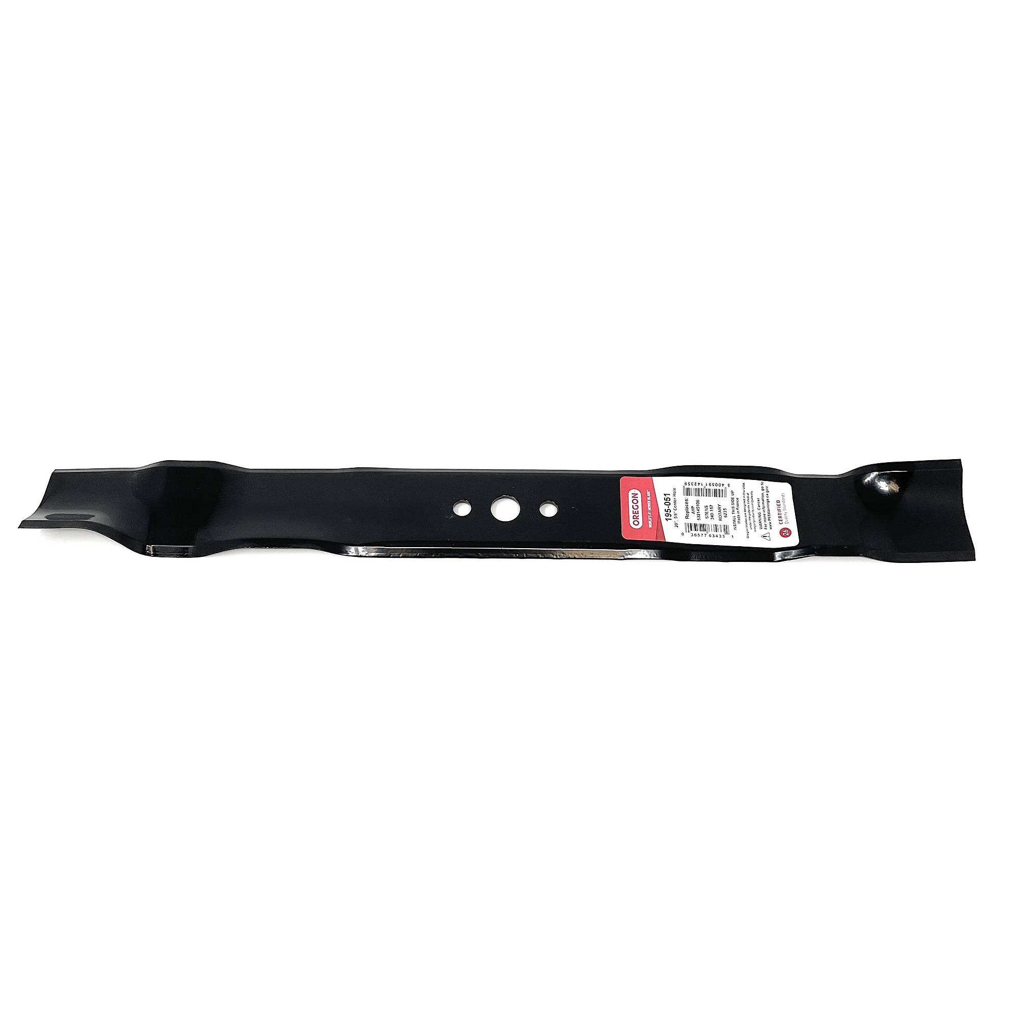 Oregon, Replacement Lawn Mower Blade, Mulching, Length 20 in, Model 195-051