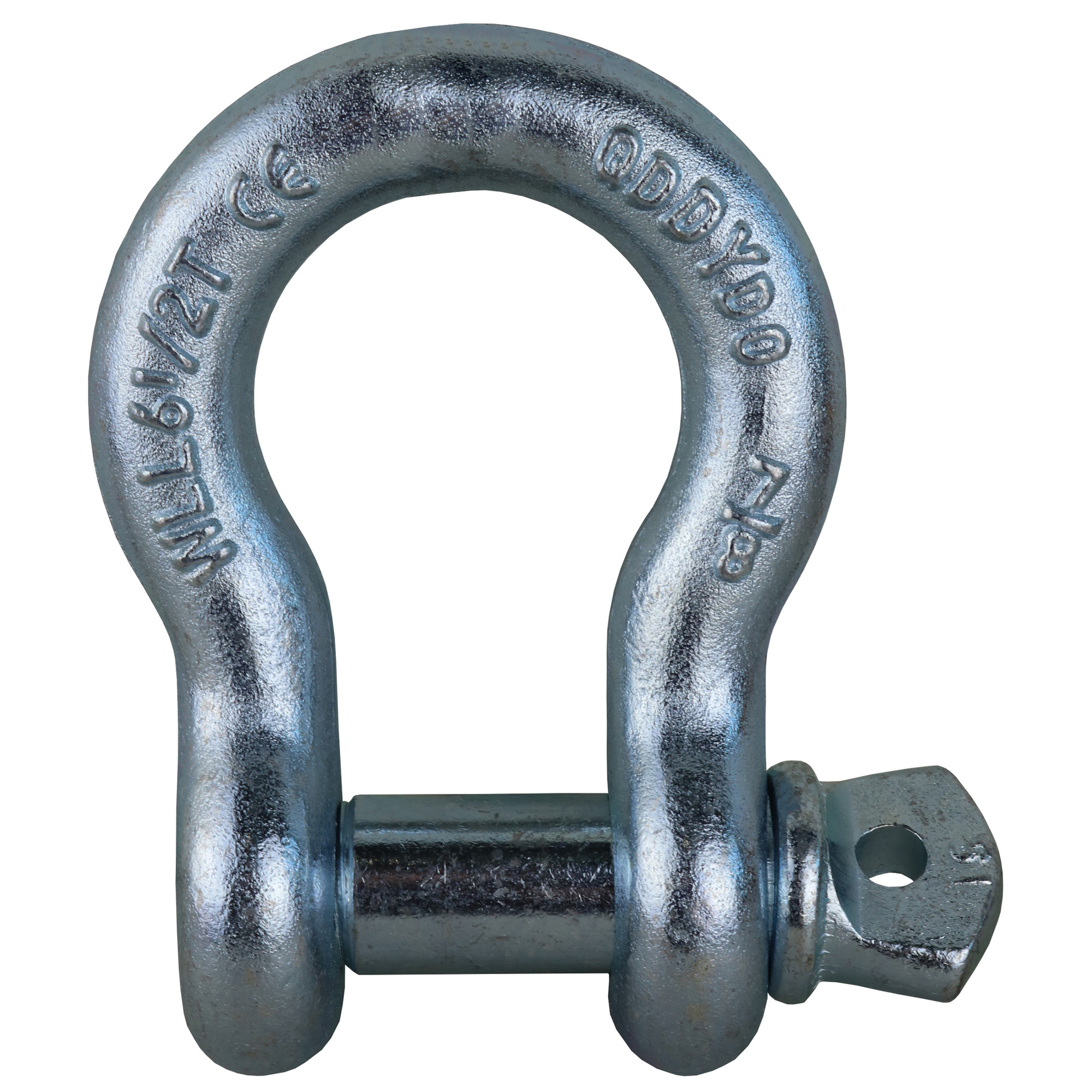 Braber Equipment, Galvanized Anchor Shackle, 7/8InchBody, 1Inch Pin, Working Load Limit 13000 lb, Model 64.400.027