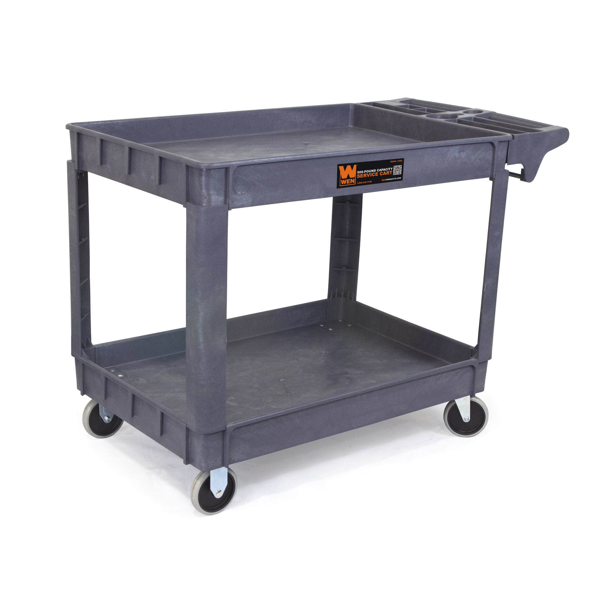 WEN, 500-Pound Capacity Service Cart (36Inch x 24Inch), Total Capacity 500 lb, Material Polypropylene, Model 73004