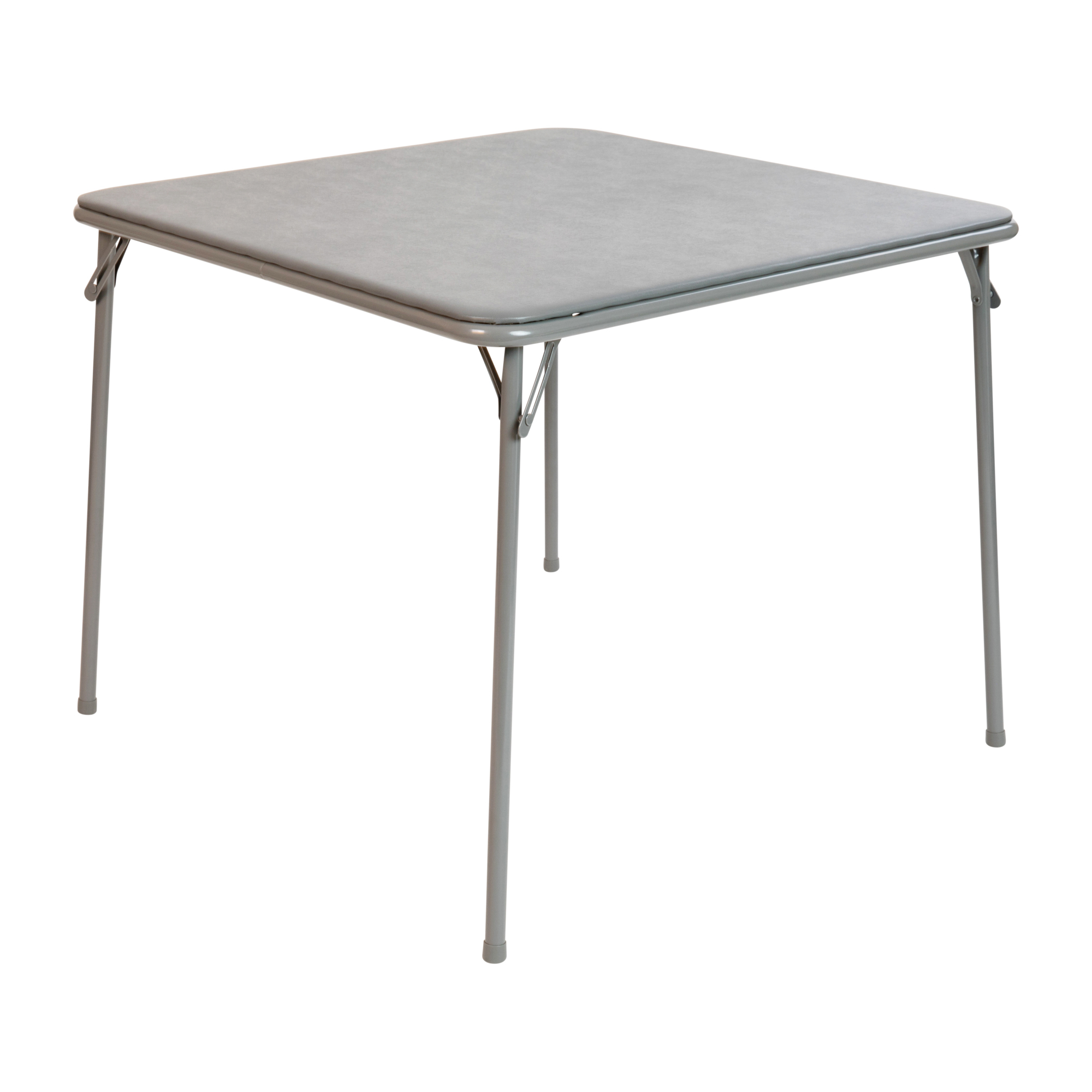 Flash Furniture, Gray Folding Card Table - Portable Game Table, Height 27.75 in, Width 33.5 in, Length 33.5 in, Model JB2GY