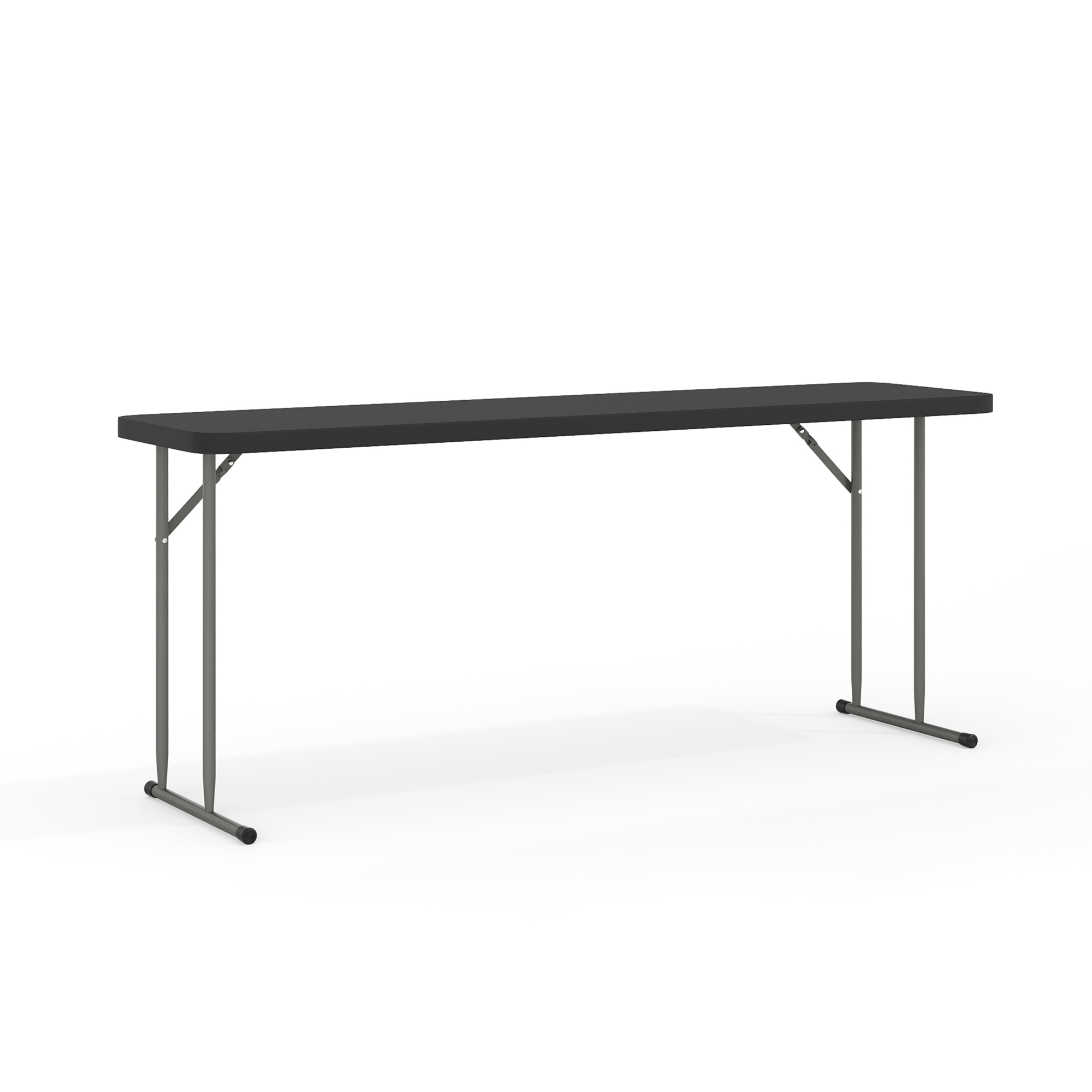 Flash Furniture, 6ft. Black Plastic Folding Training Table, Height 29 in, Width 18 in, Length 70.8 in, Model RB1872BK
