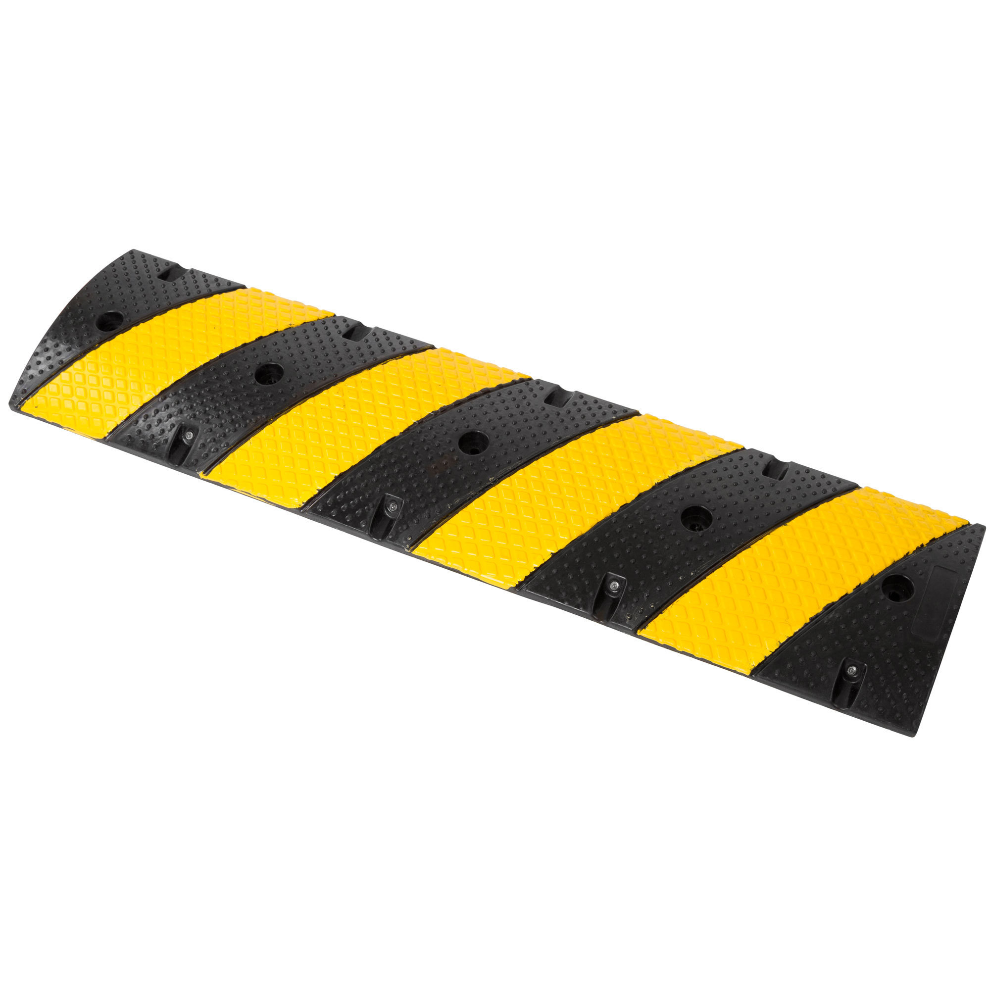Guardian, 4ft. speed bump middle section w/yllw EPDM Molded, Length 47 in, Height 2 in, Material Rubber, Model DH-SP-29M